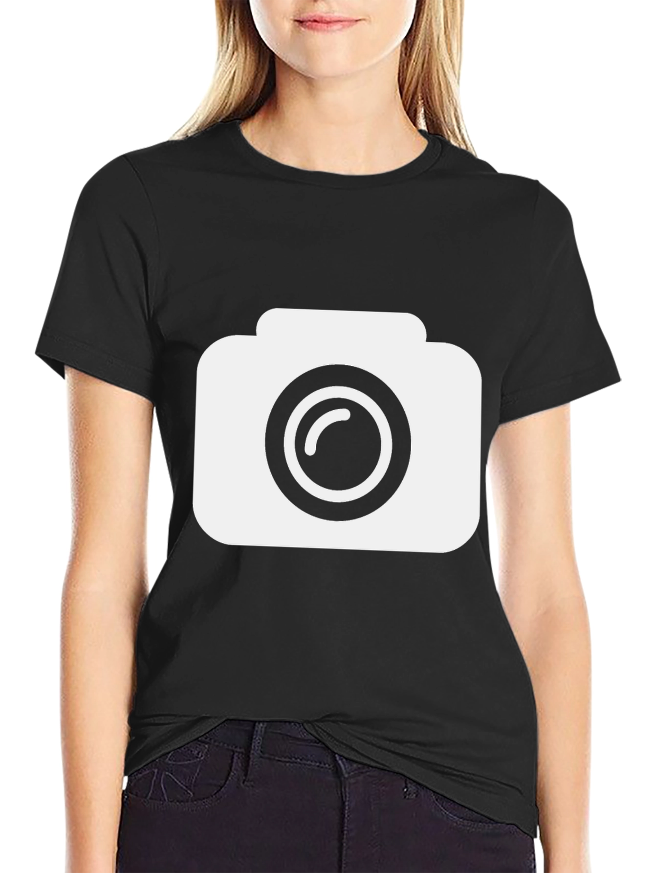 Camera Graphic Black T-Shirt