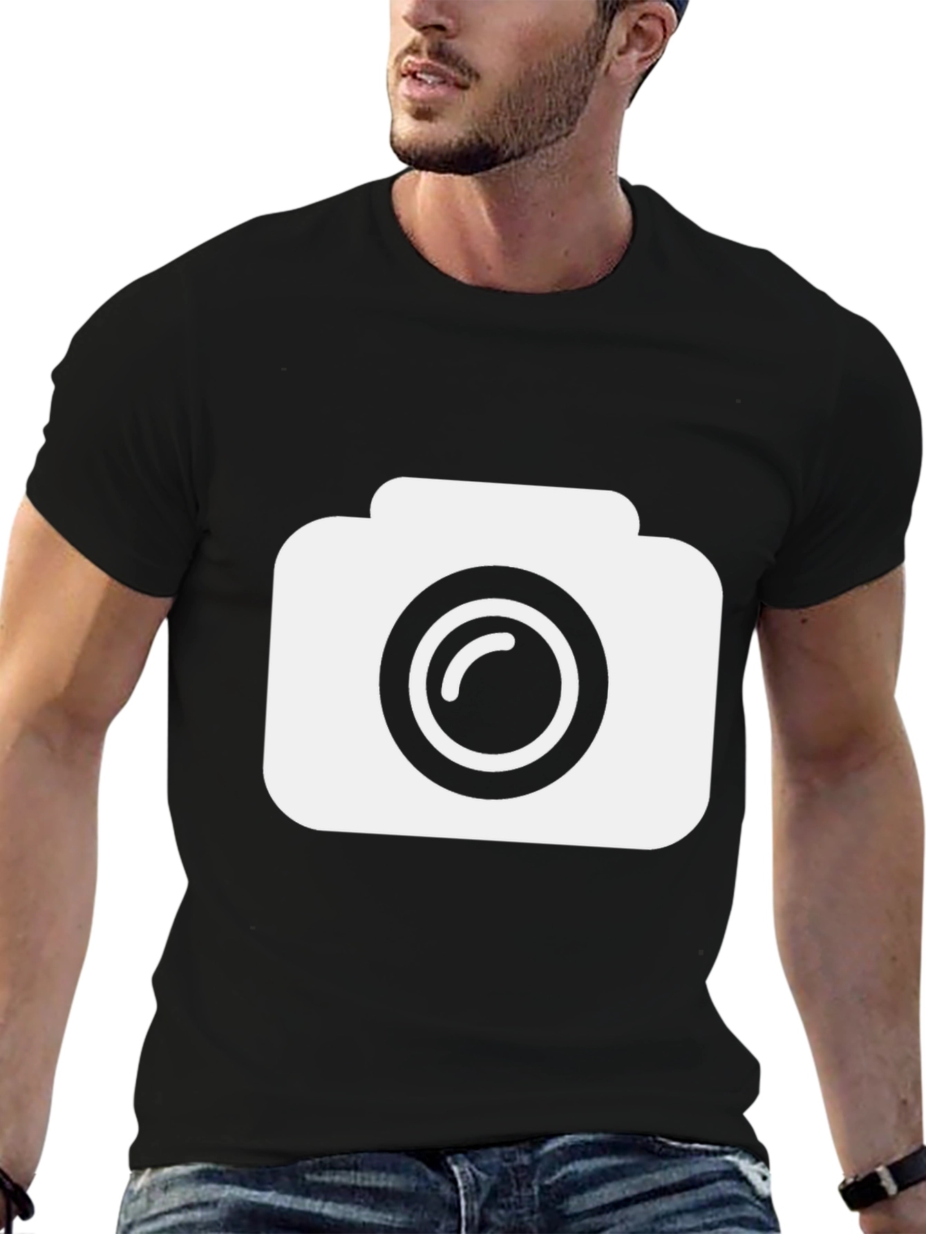 Camera Graphic Black T-Shirt