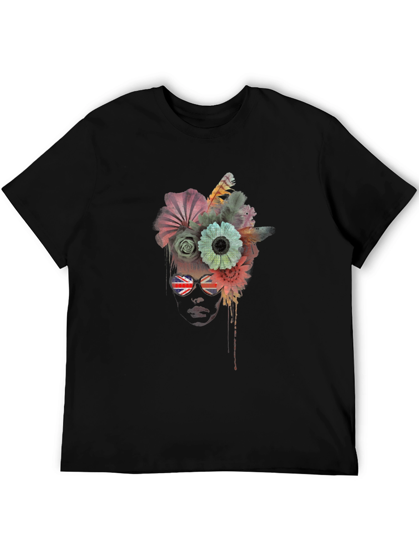 Floral Union Jack Sunglasses T-Shirt