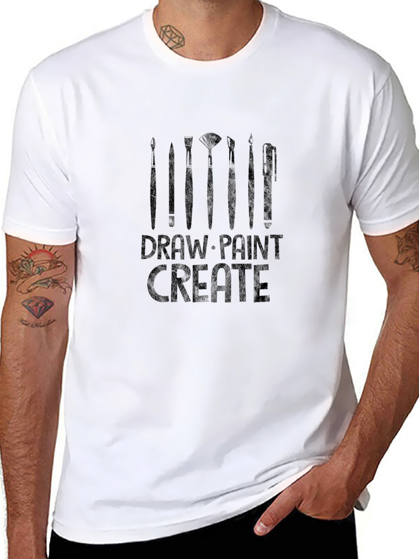Draw Paint Create Graphic Tee - Artist T-Shirt