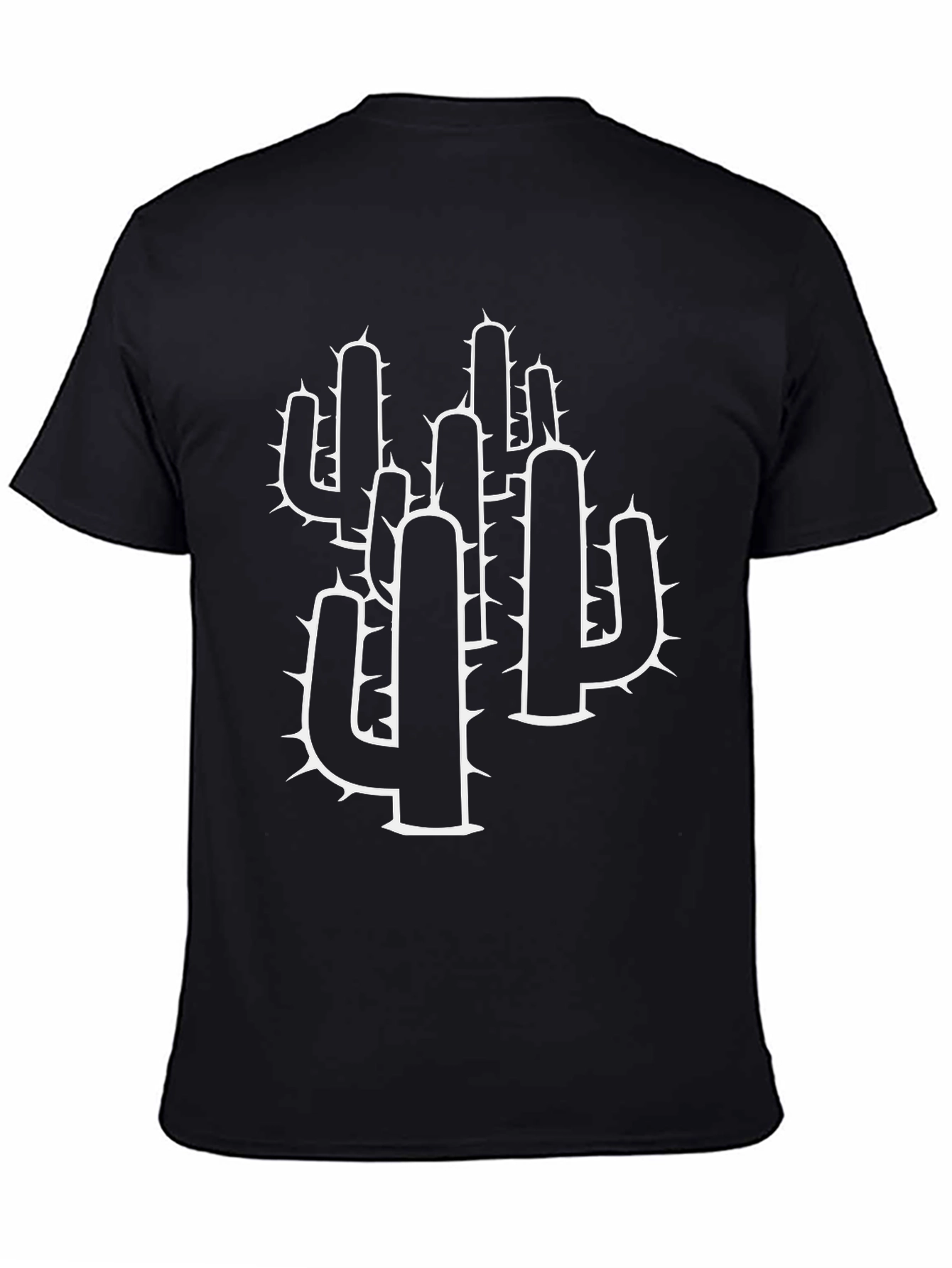 Cactus Graphic Tee - Bold Black Shirt