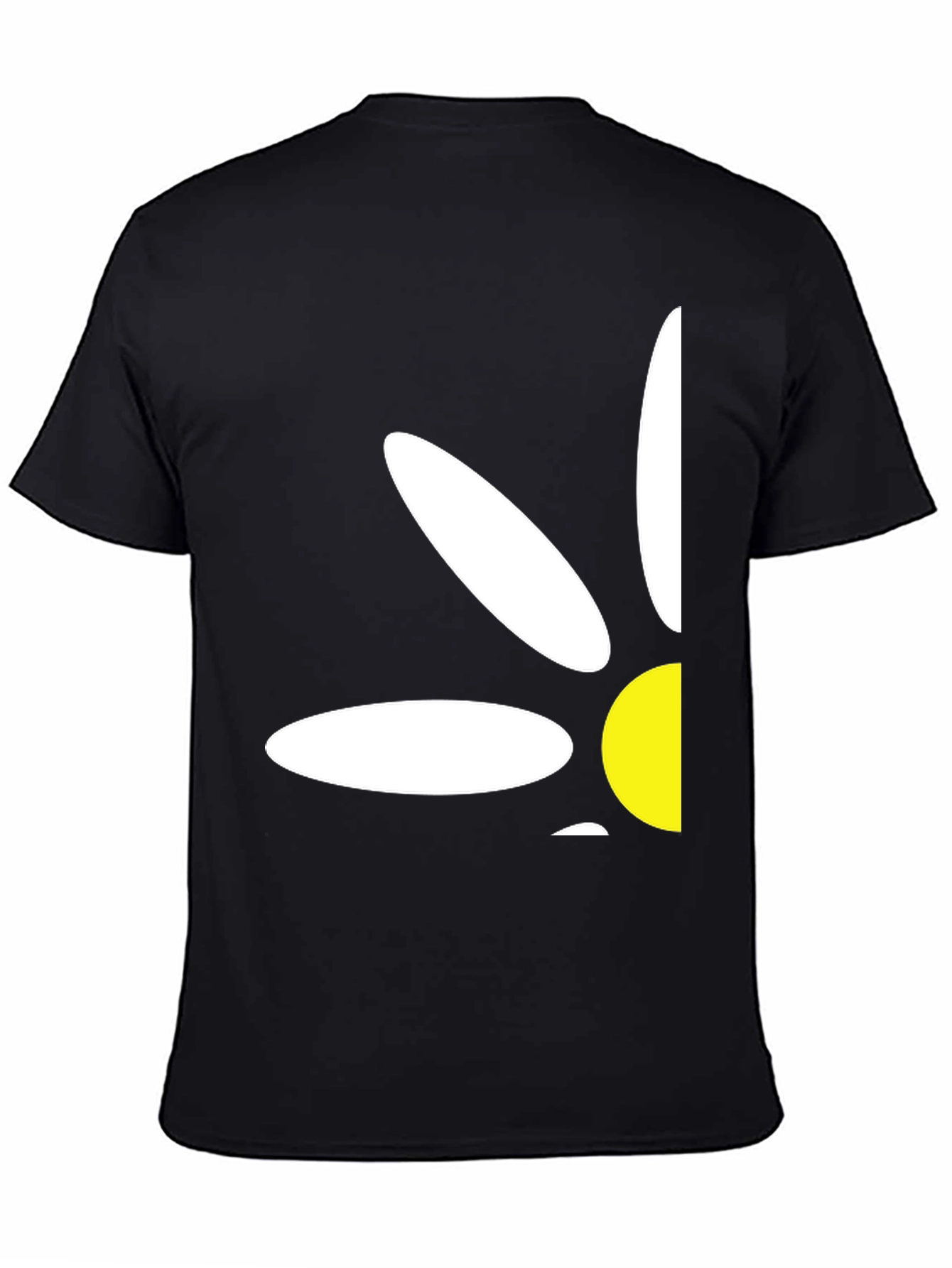 Daisy Graphic Print T-Shirt - Black