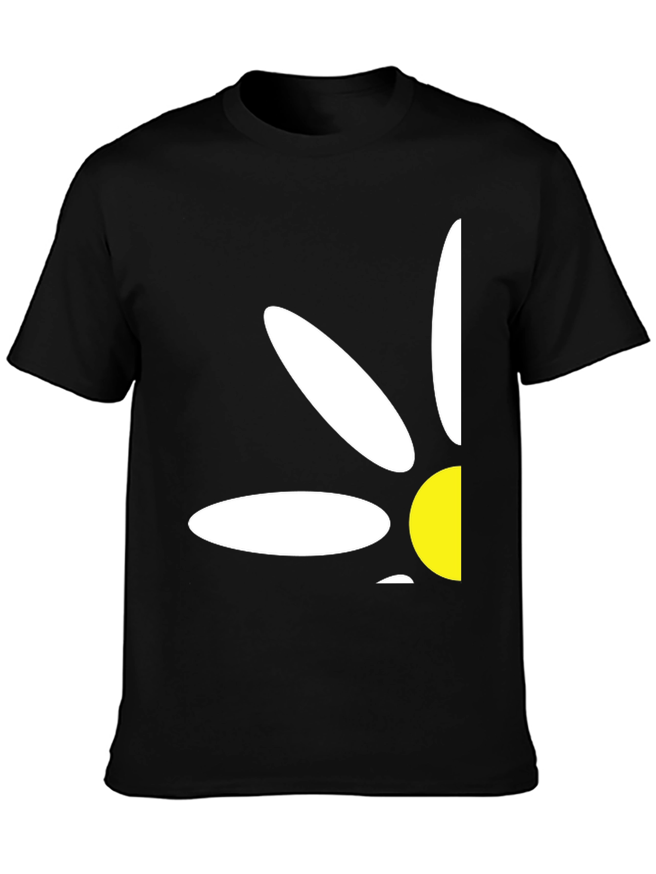 Daisy Graphic Print T-Shirt - Black