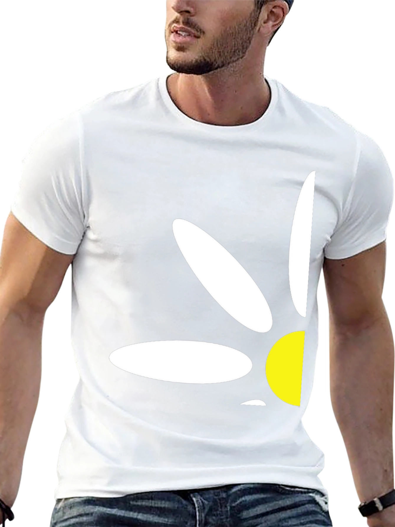 Daisy Graphic Print T-Shirt - Black