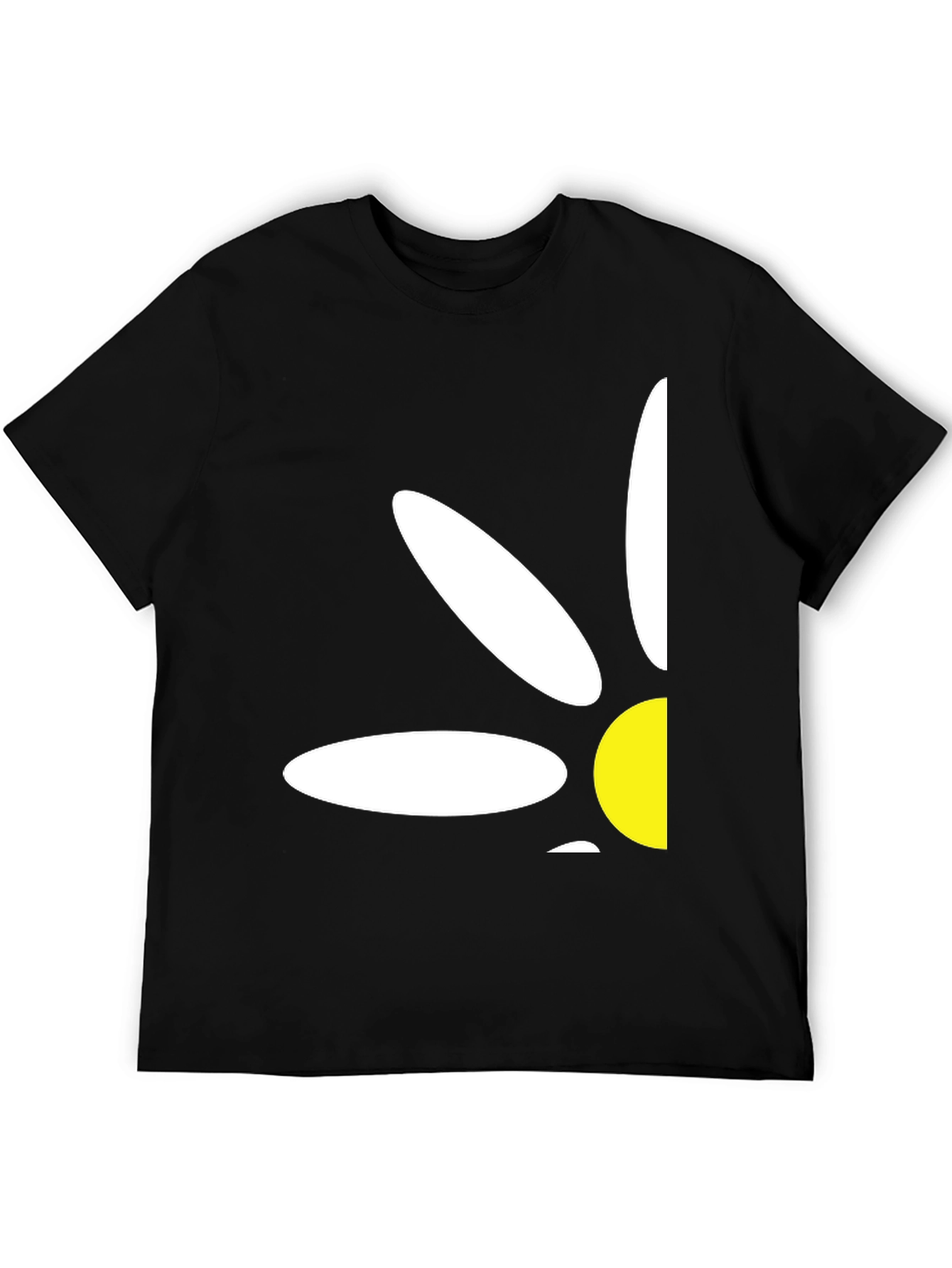 Daisy Graphic Print T-Shirt - Black