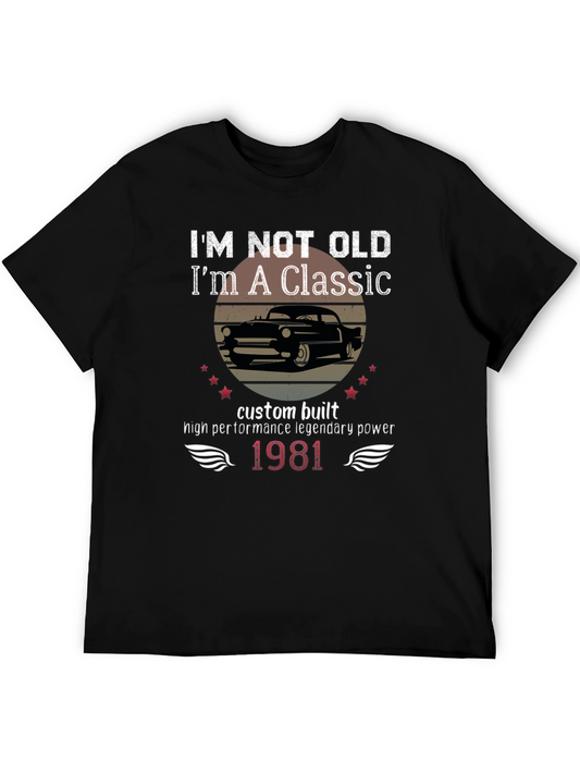 Classic Car 1981 T-Shirt - Vintage Birthday Gift