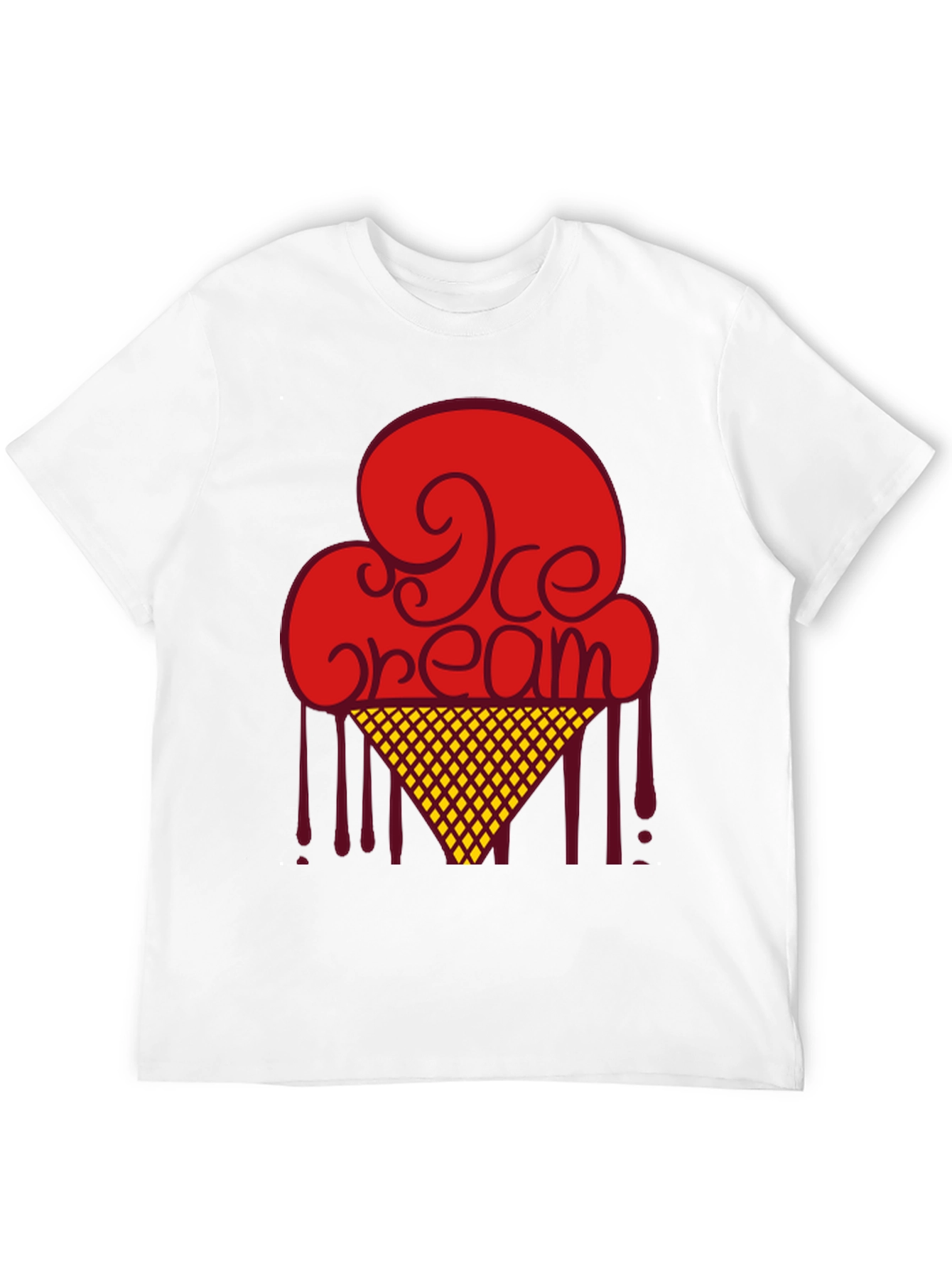 Ice Cream Graphic Tee - Retro Design