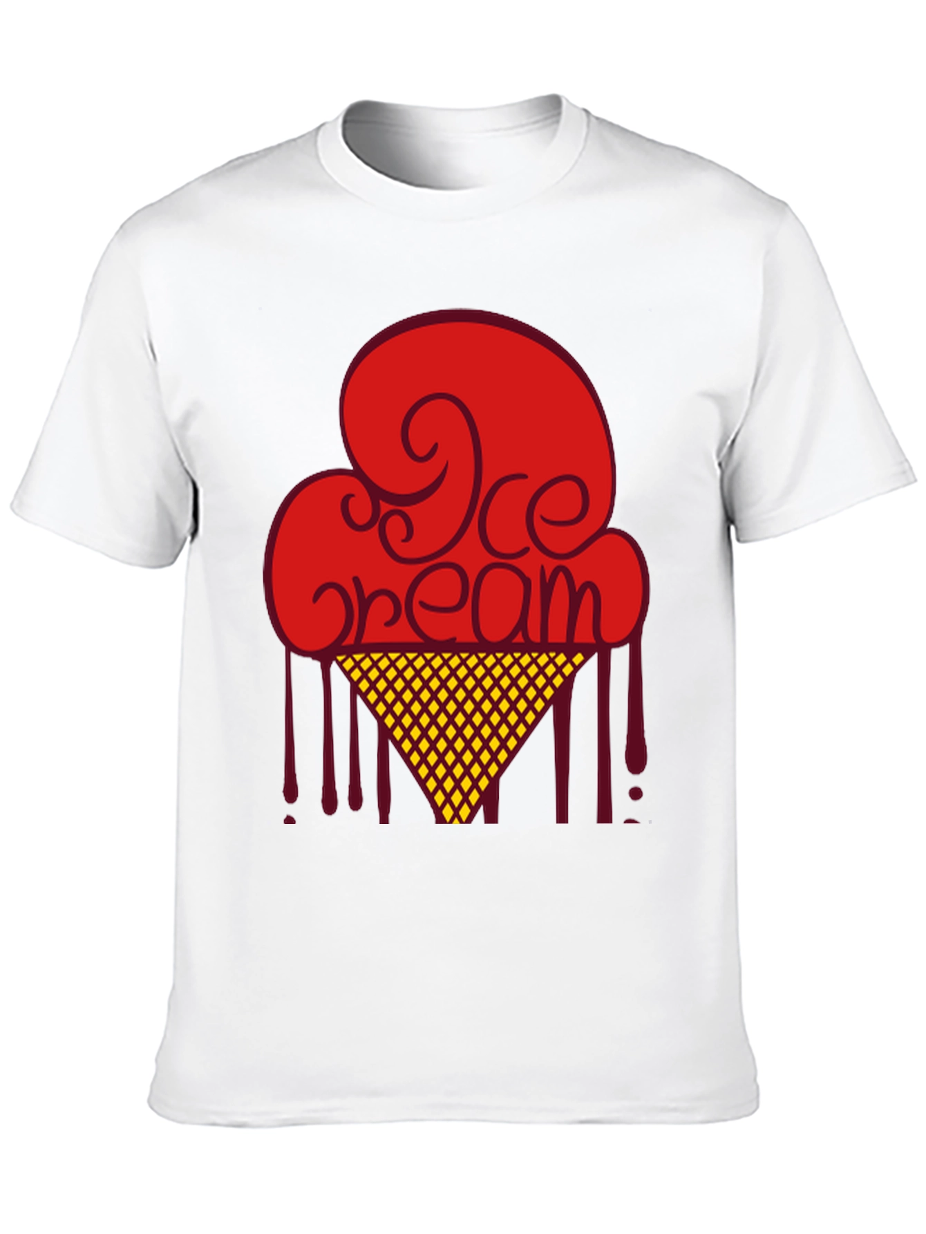 Ice Cream Graphic Tee - Retro Design