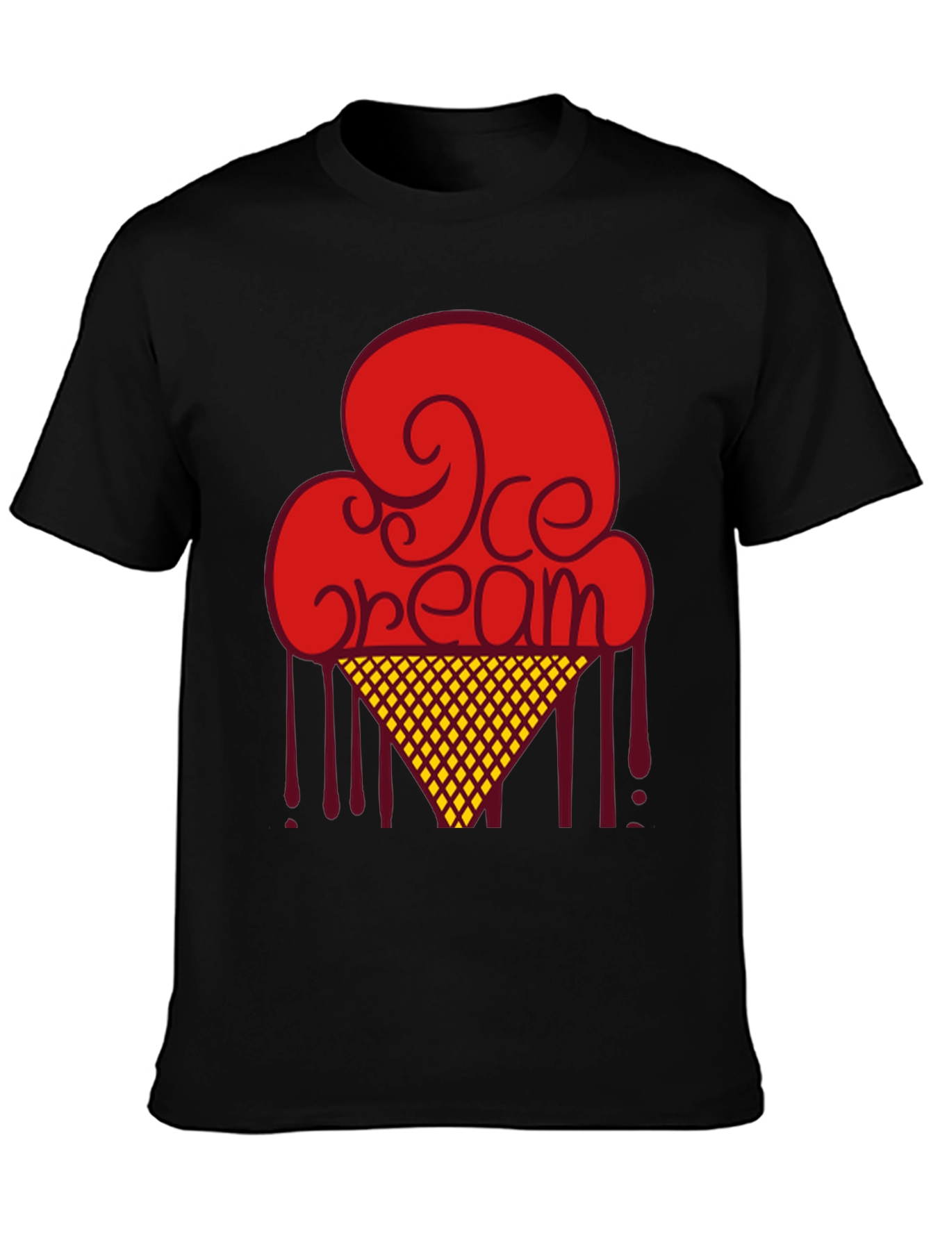 Ice Cream Graphic Tee - Retro Design