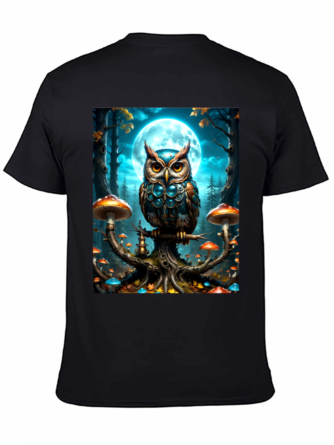 Owl Moon T-Shirt: Fantasy Forest Tee