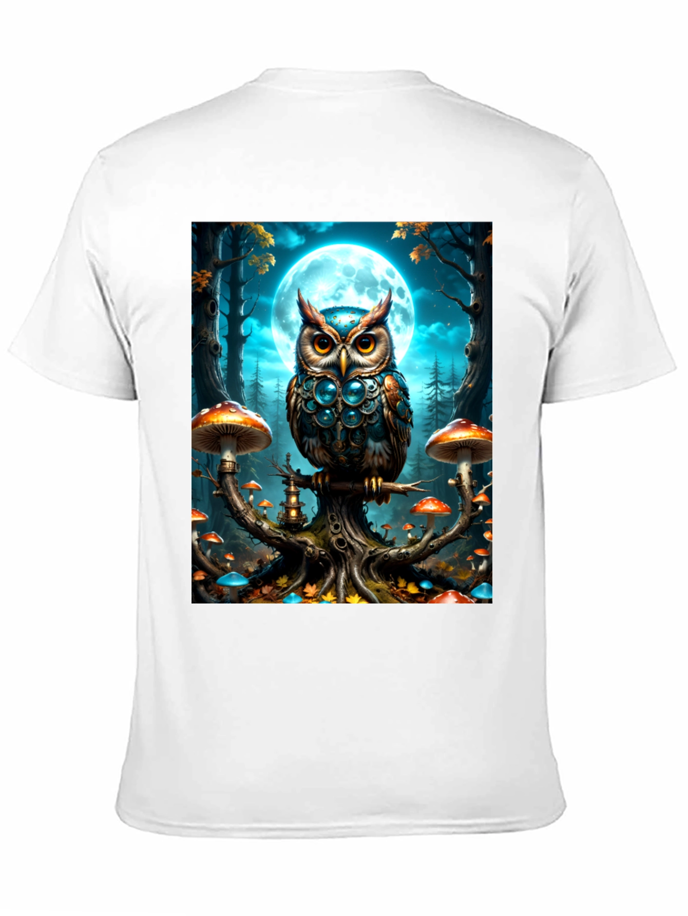 Owl Moon T-Shirt: Fantasy Forest Tee