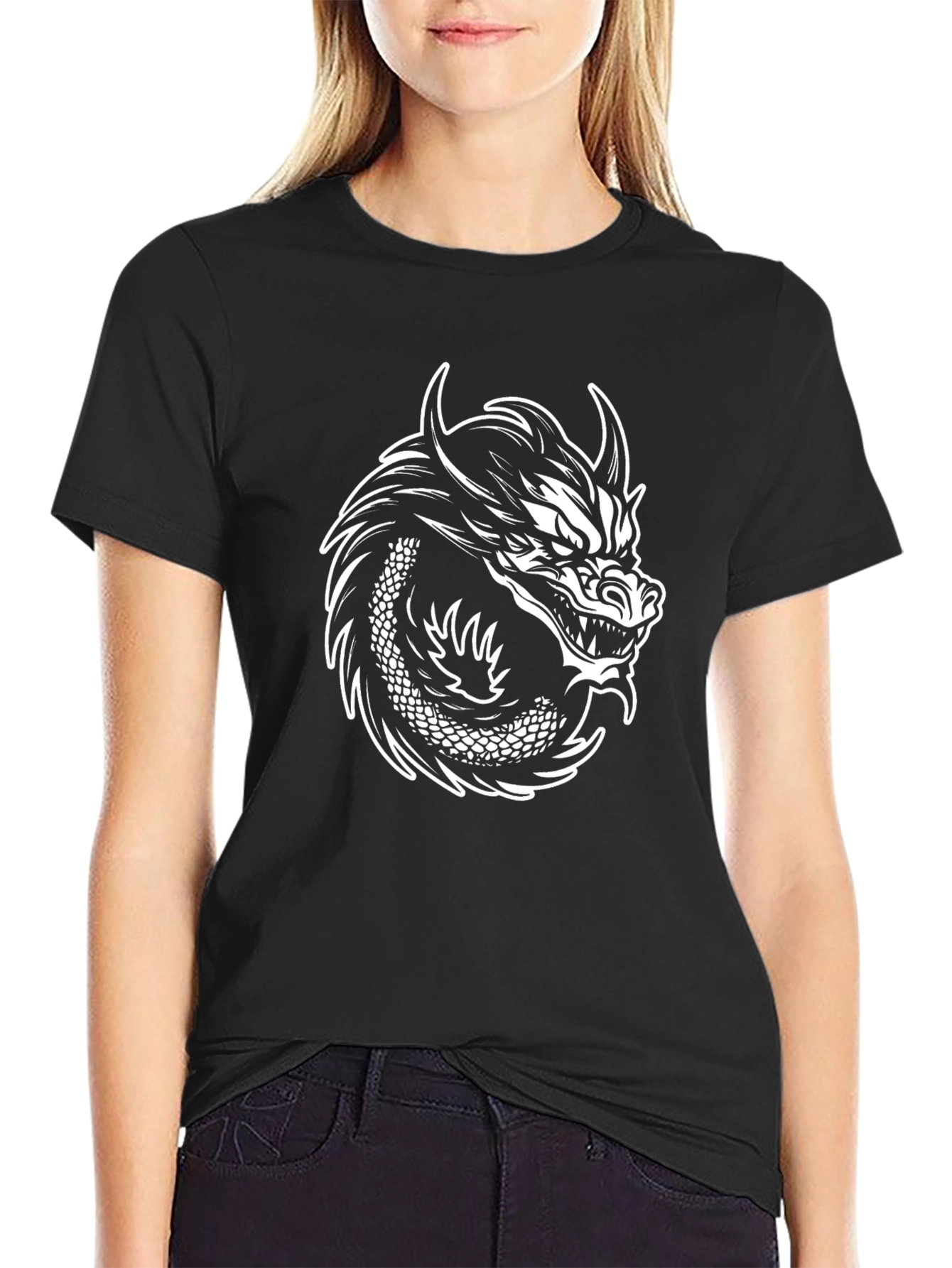 Dragon Graphic Black Tee
