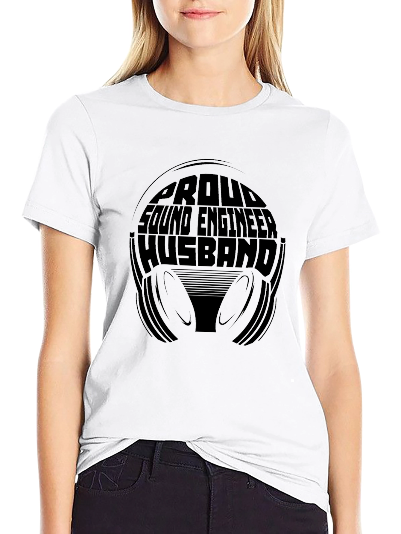 Proud Sound Engineer Husband Graphic Tee