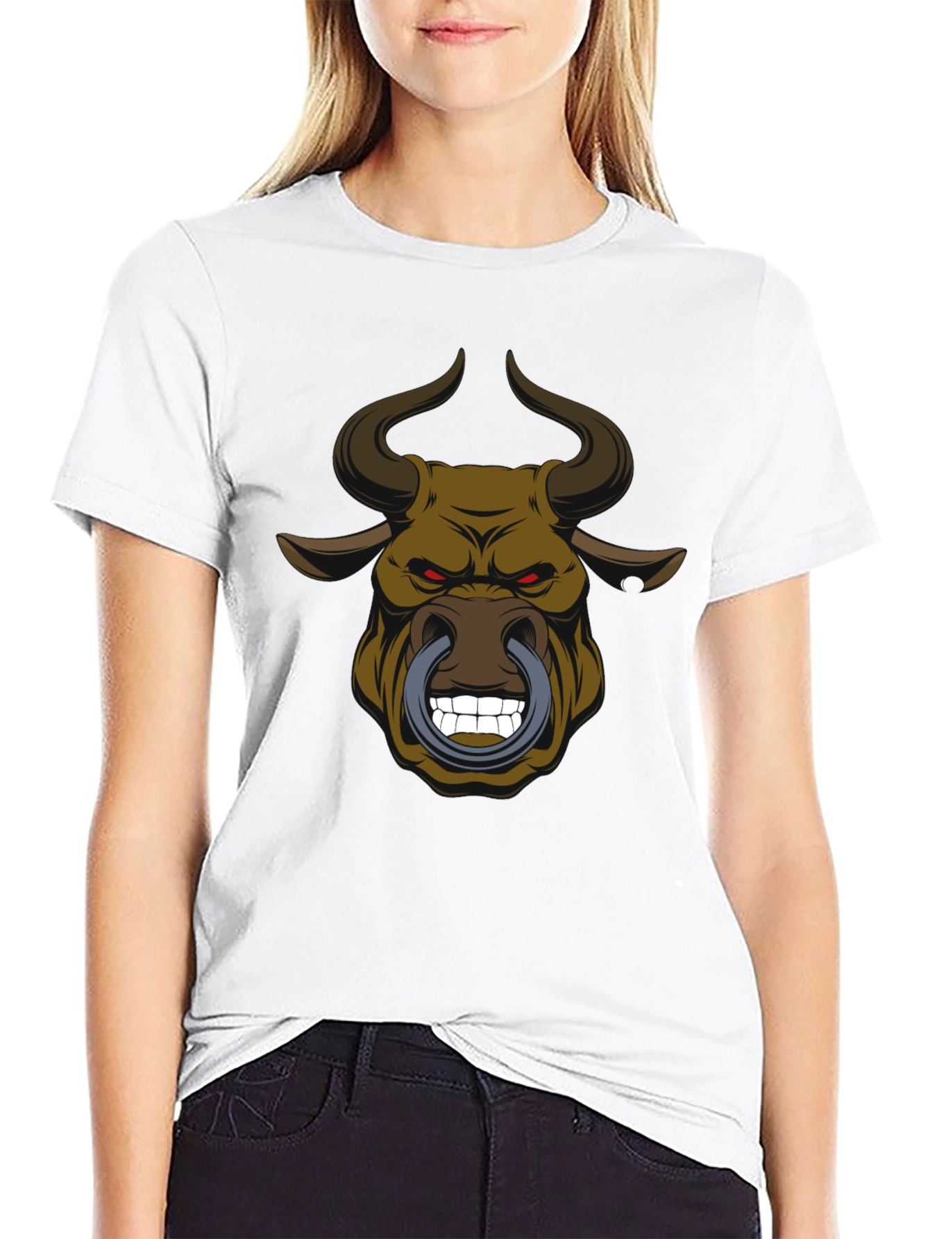 Bull Graphic T-Shirt - Bold Design