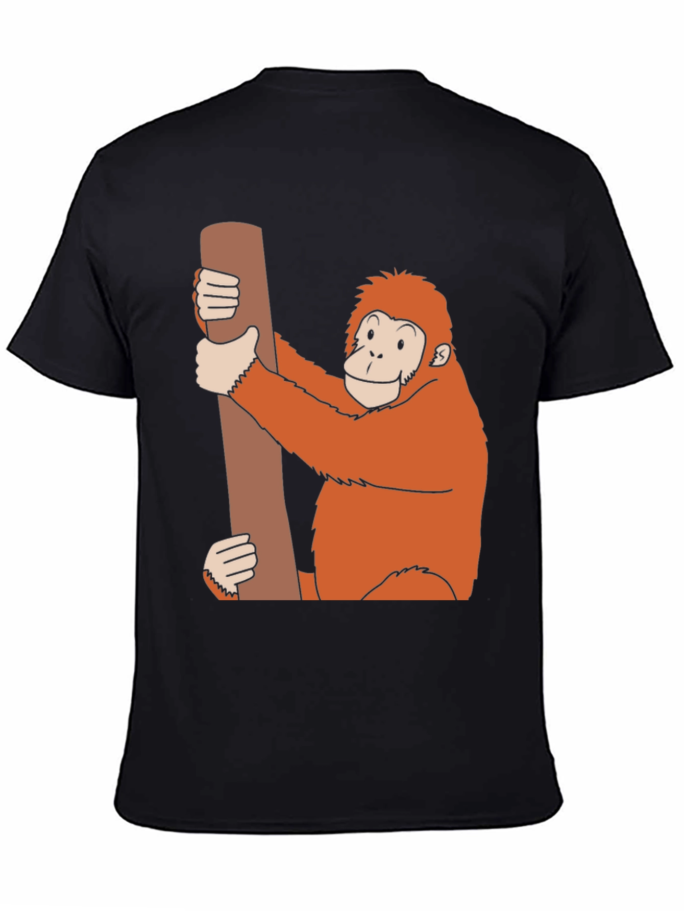 Orangutan Holding Log Graphic T-Shirt