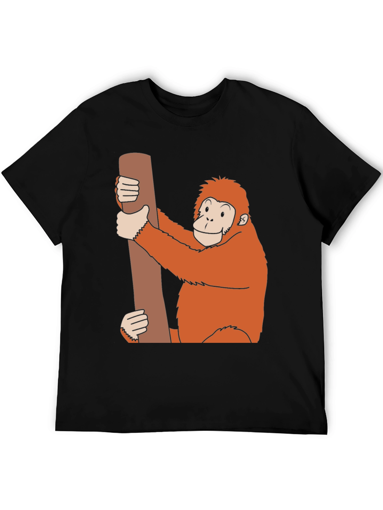 Orangutan Holding Log Graphic T-Shirt