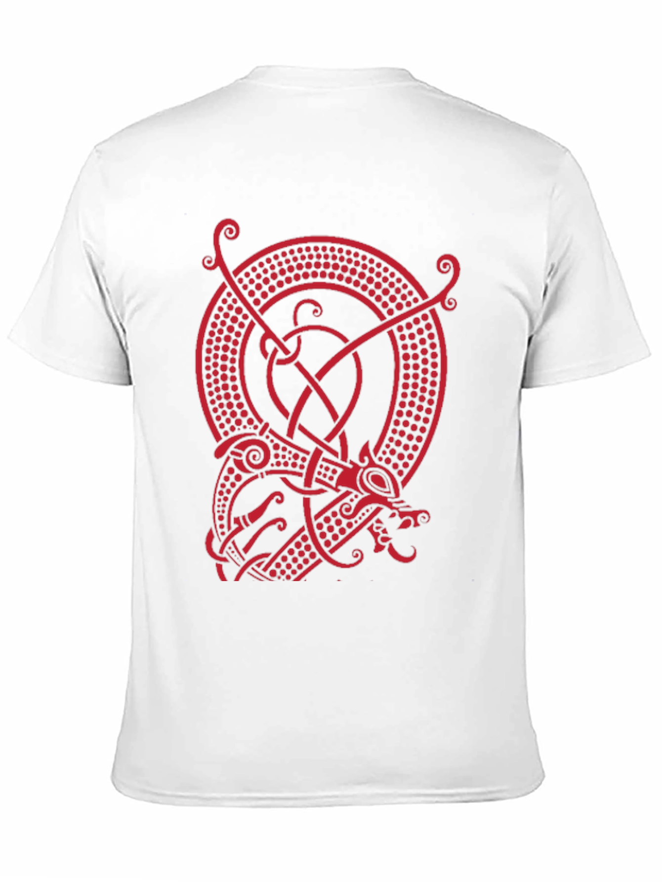 Viking Dragon Graphic Tee - Black Cotton Blend
