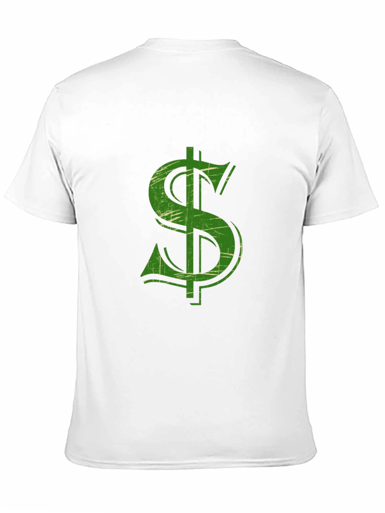 Dollar Sign Graphic Tee - Mens Black Cotton Shirt