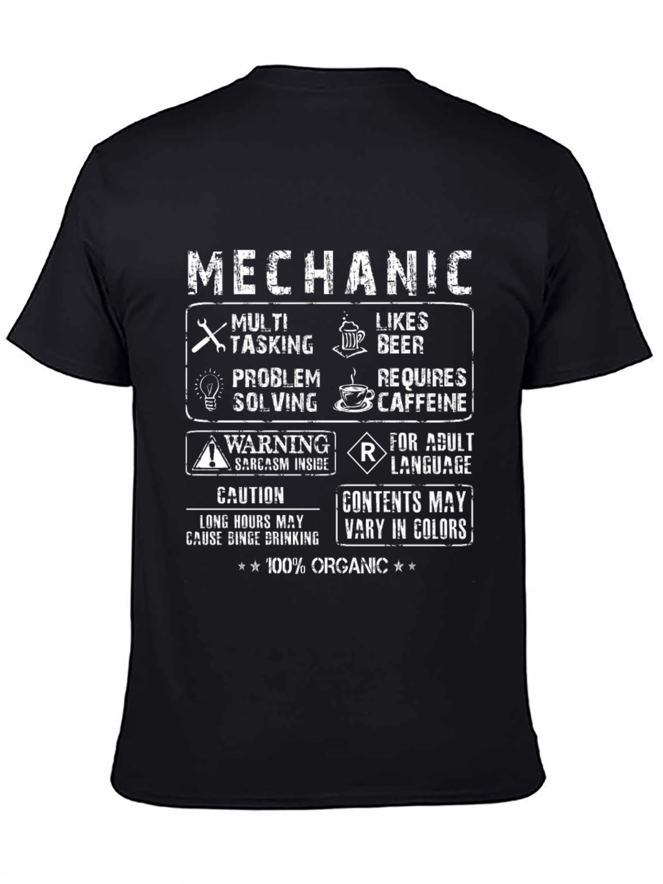 Mechanic T-Shirt: Multi-Tasking Beer Lover