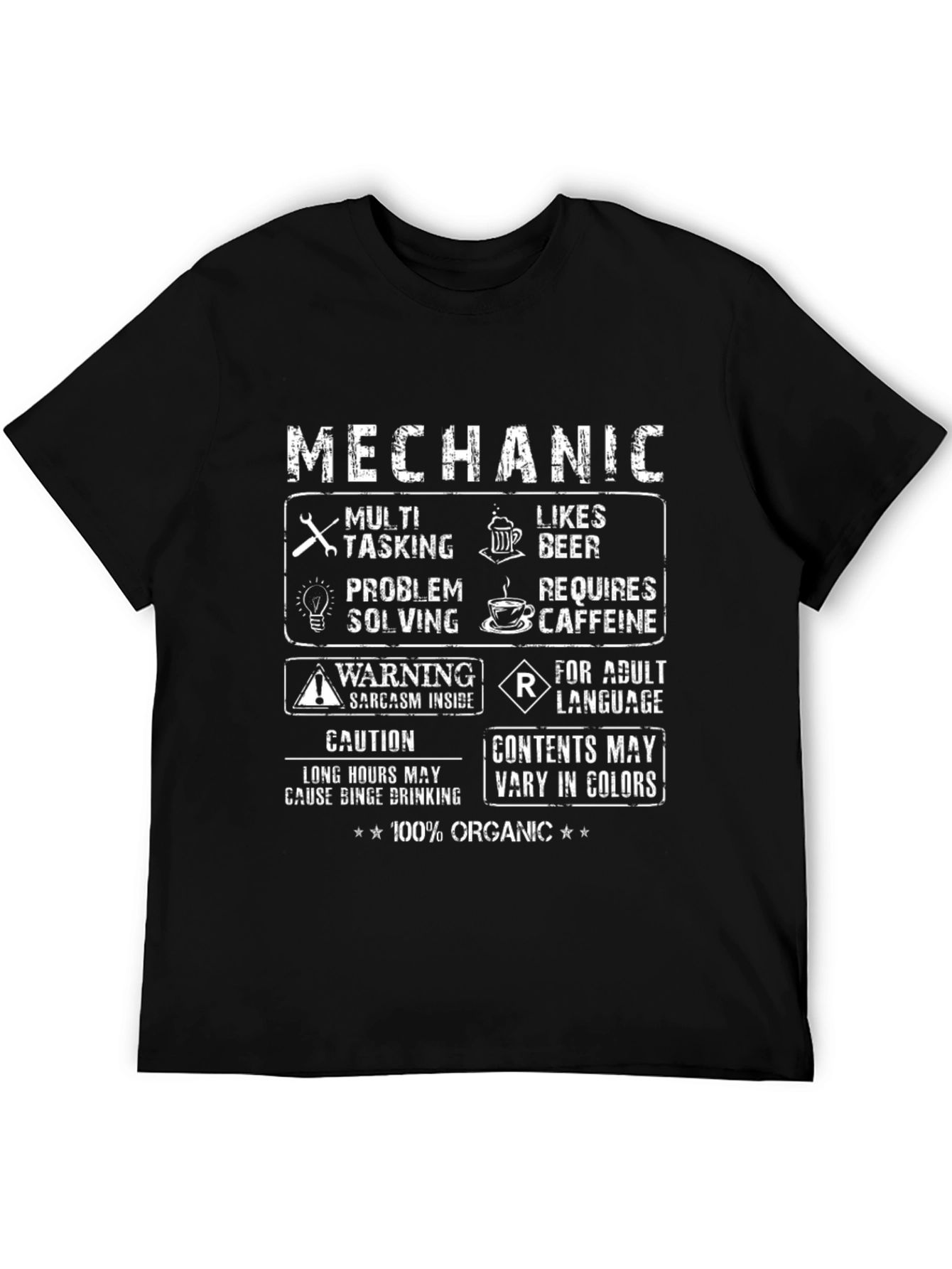 Mechanic T-Shirt: Multi-Tasking Beer Lover