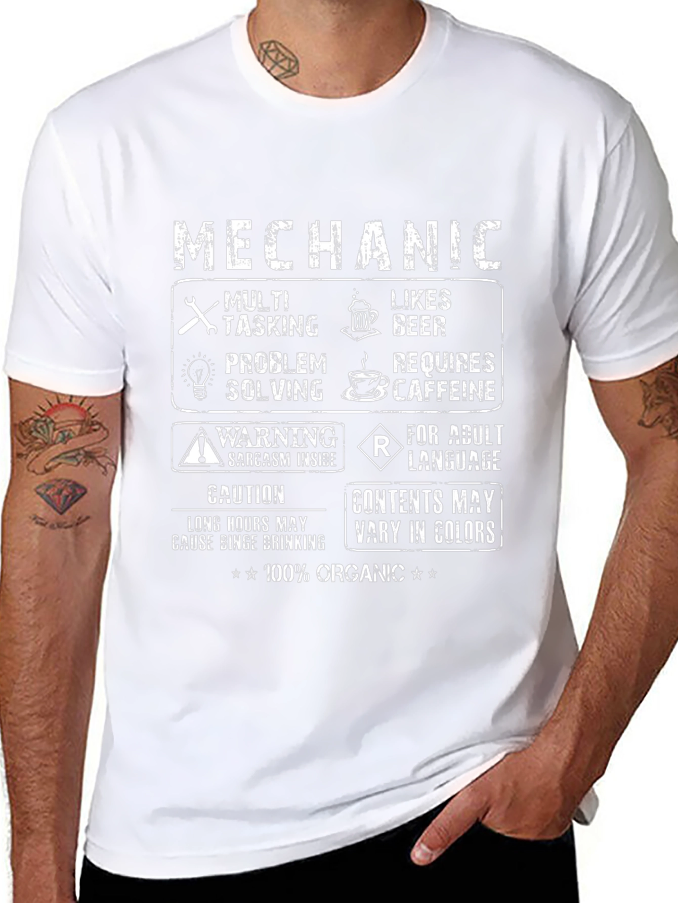 Mechanic T-Shirt: Multi-Tasking Beer Lover