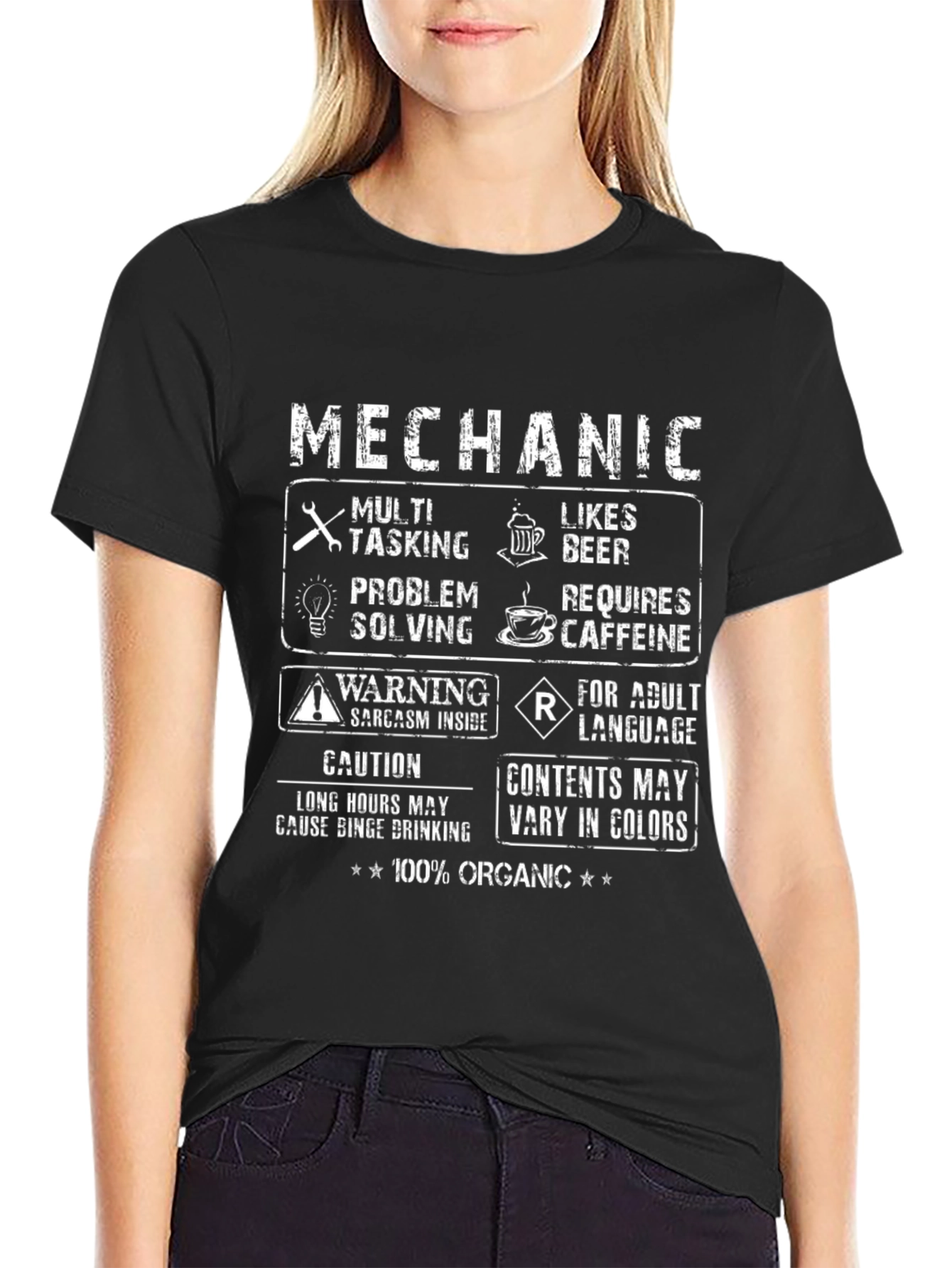 Mechanic T-Shirt: Multi-Tasking Beer Lover