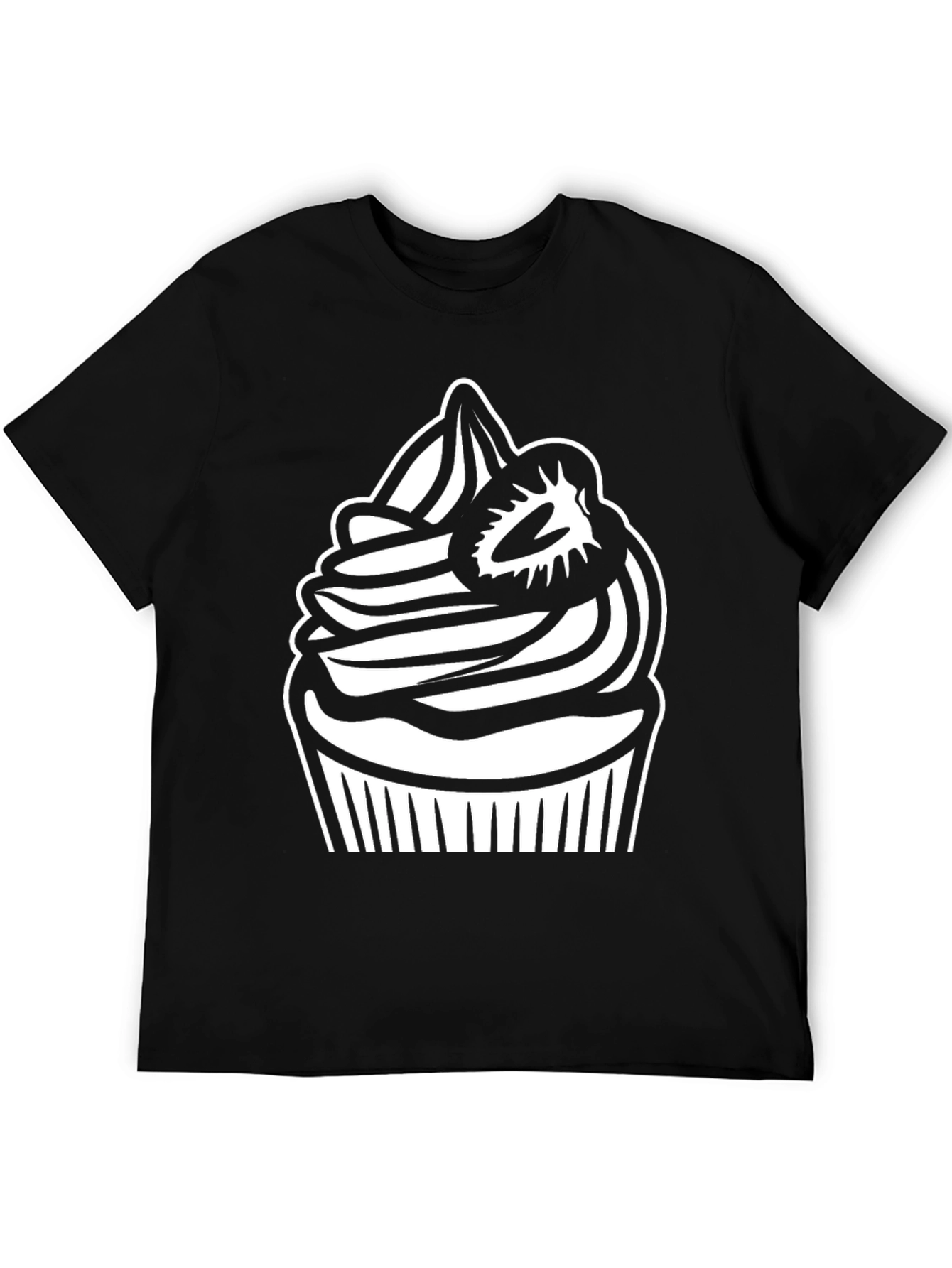 Cupcake Graphic T-Shirt - Sweet Treat Design