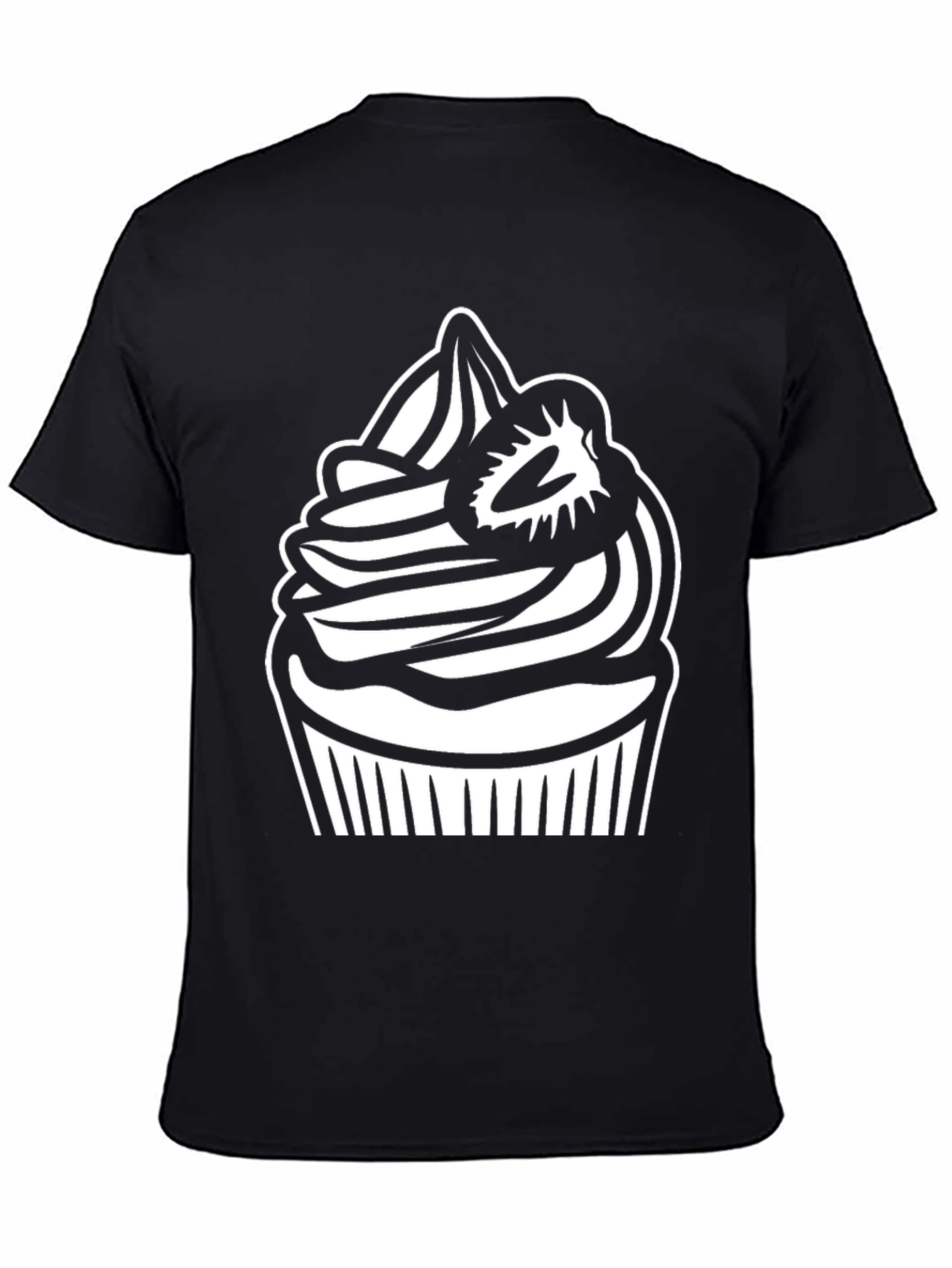 Cupcake Graphic T-Shirt - Sweet Treat Design