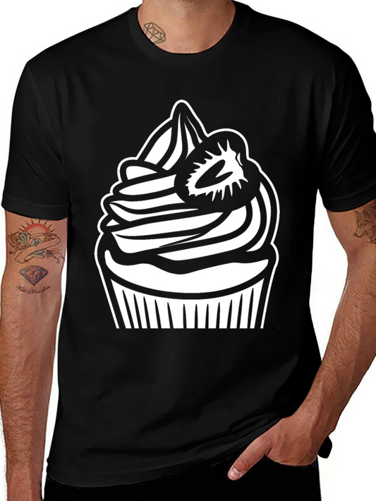Cupcake Graphic T-Shirt - Sweet Treat Design