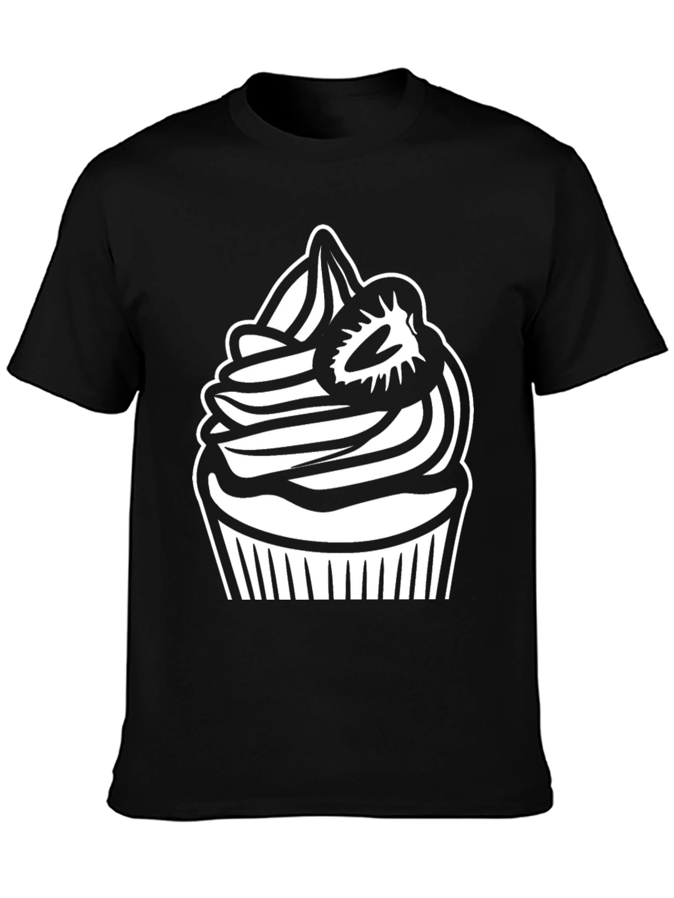 Cupcake Graphic T-Shirt - Sweet Treat Design