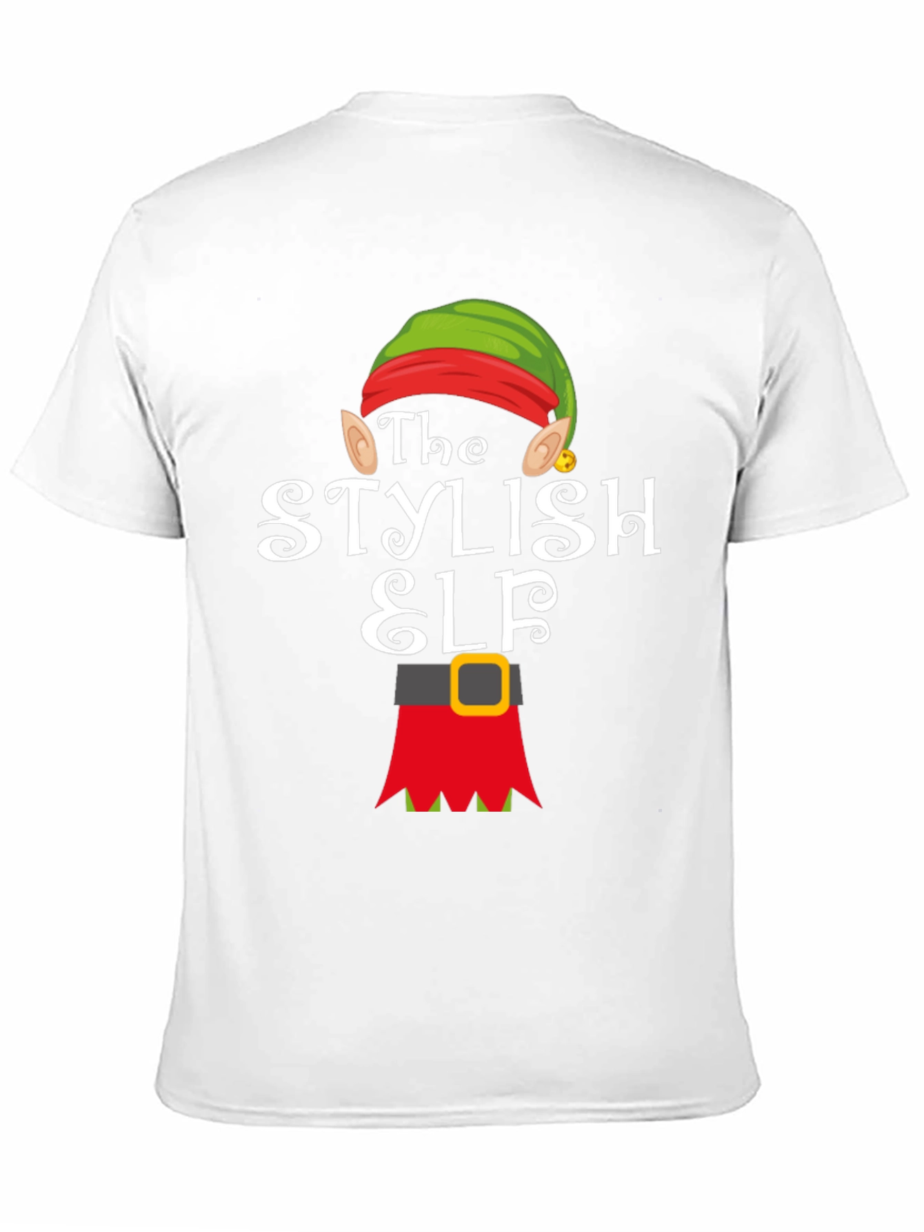 Stylish Elf Holiday T-Shirt - Festive Christmas Apparel