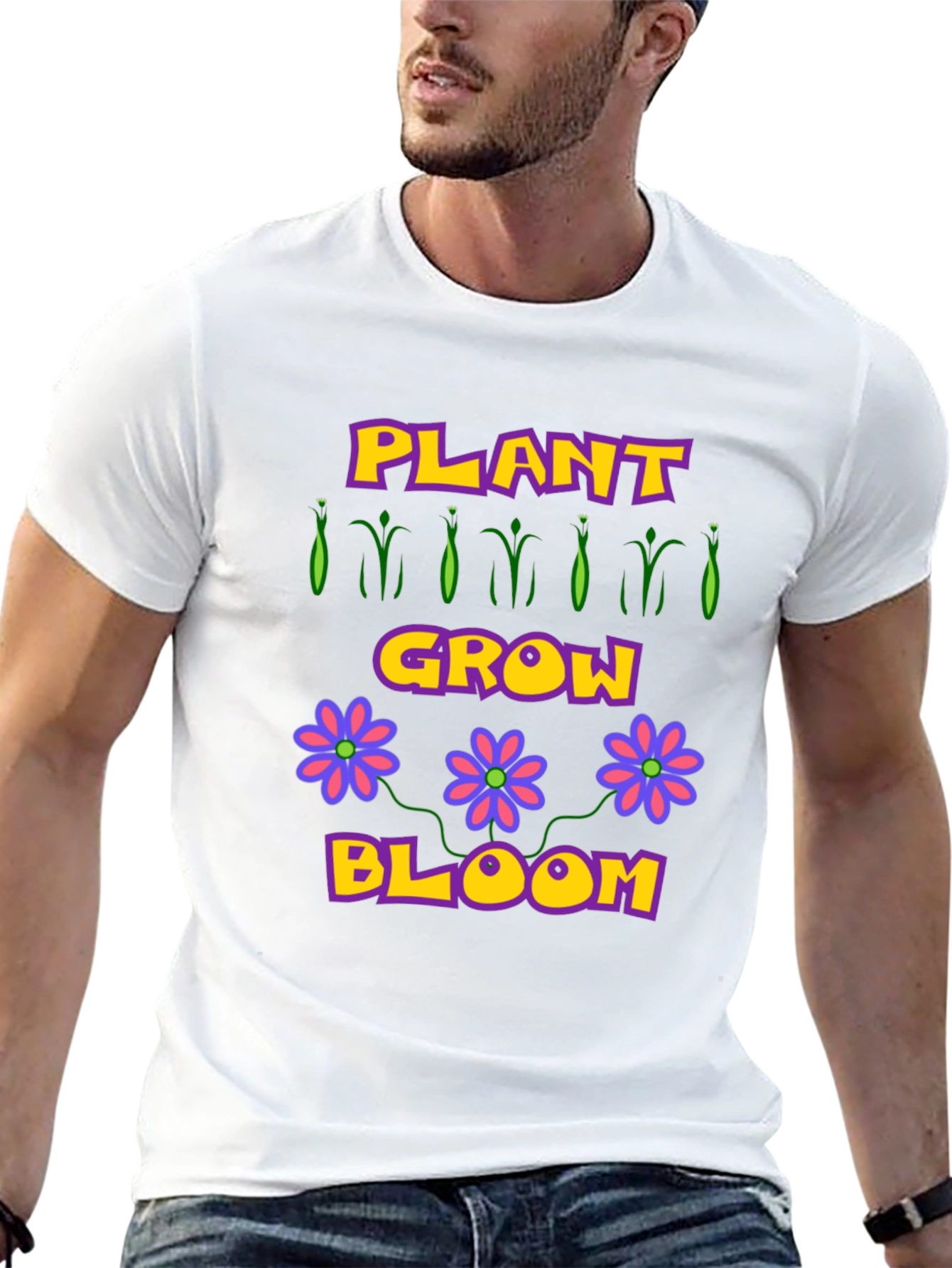 Plant Grow Bloom T-Shirt - Garden Lovers Tee