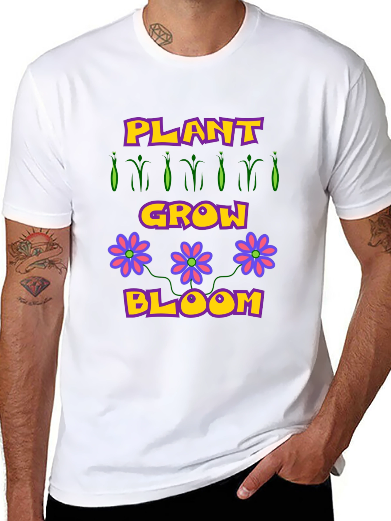 Plant Grow Bloom T-Shirt - Garden Lovers Tee