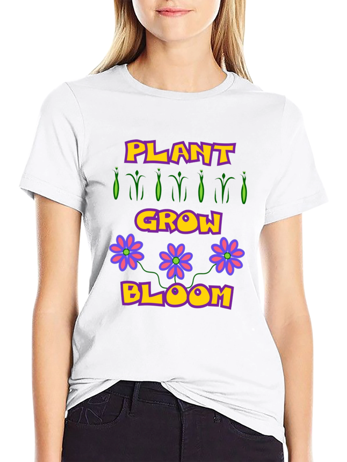 Plant Grow Bloom T-Shirt - Garden Lovers Tee