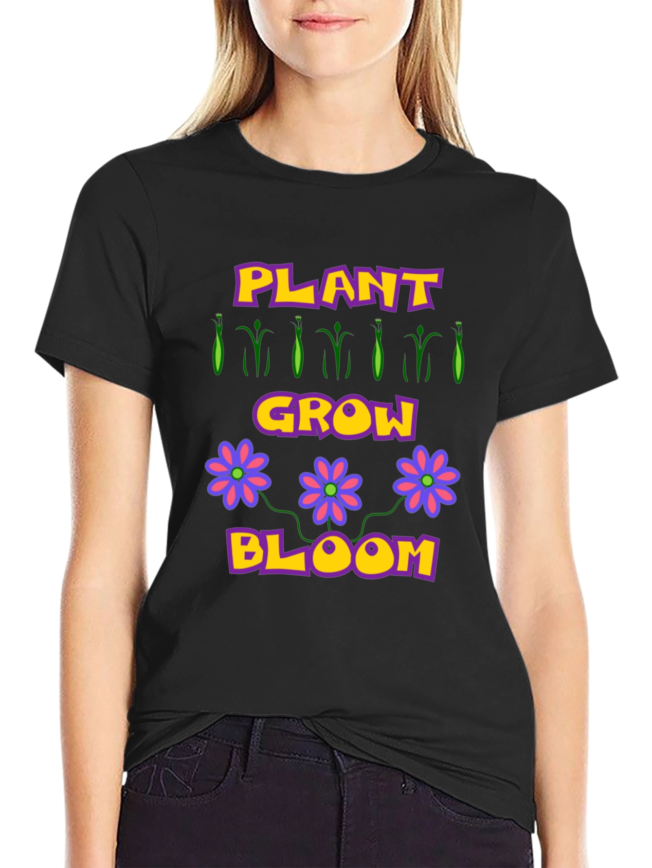Plant Grow Bloom T-Shirt - Garden Lovers Tee
