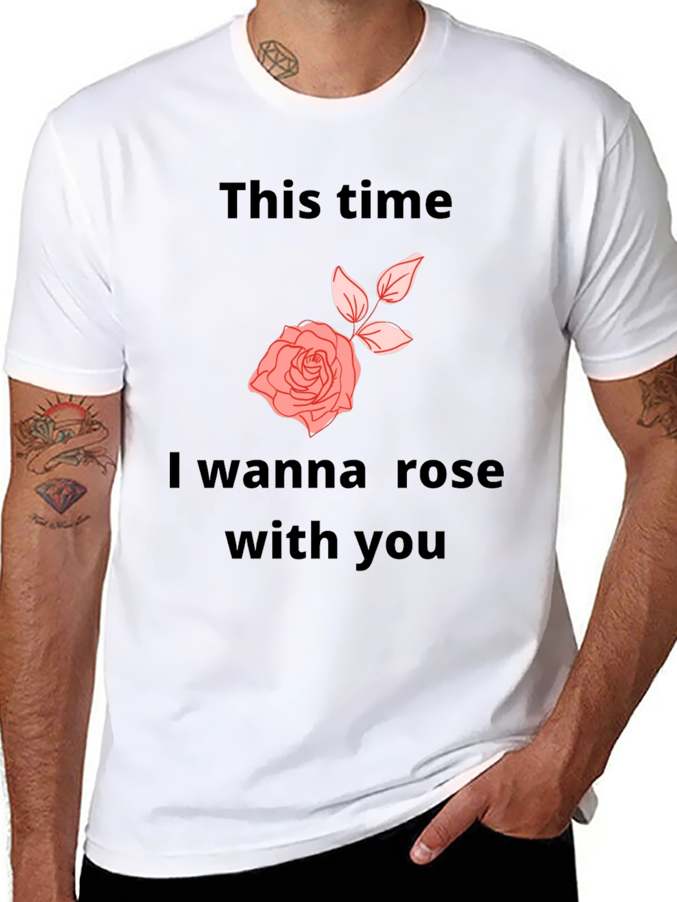 Romantic Rose Graphic T-Shirt