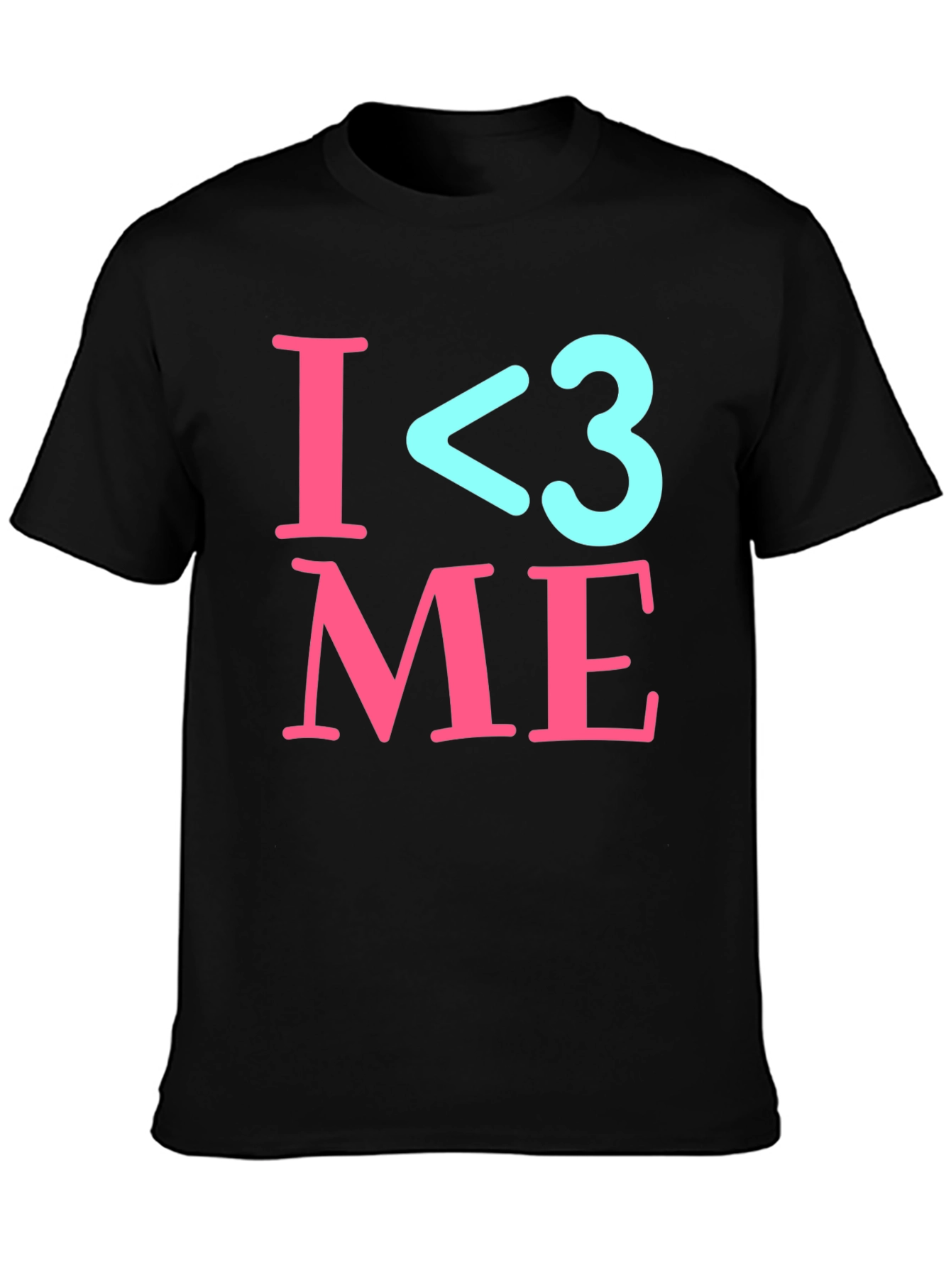 I Heart Me Black T-Shirt