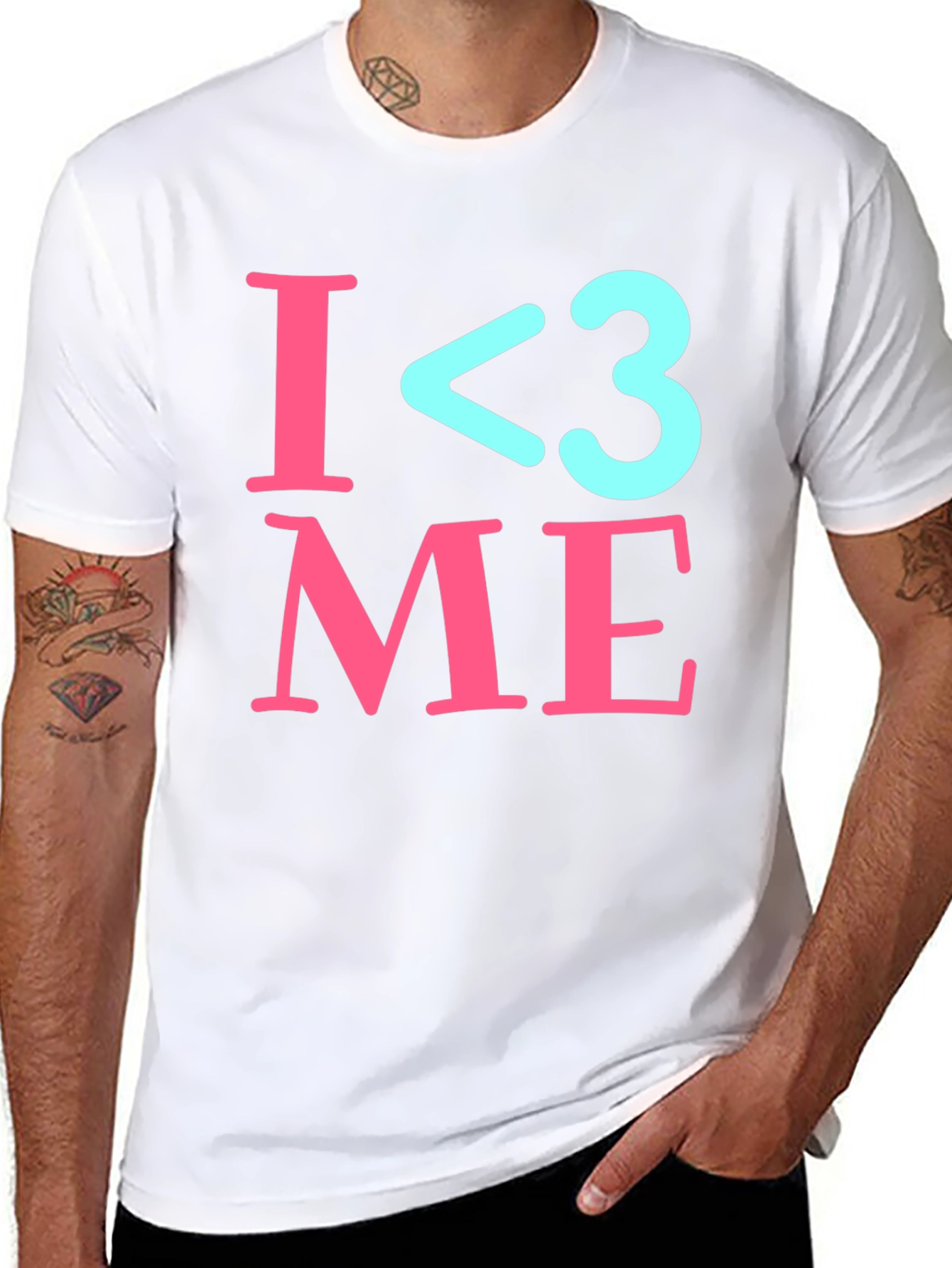 I Heart Me Black T-Shirt