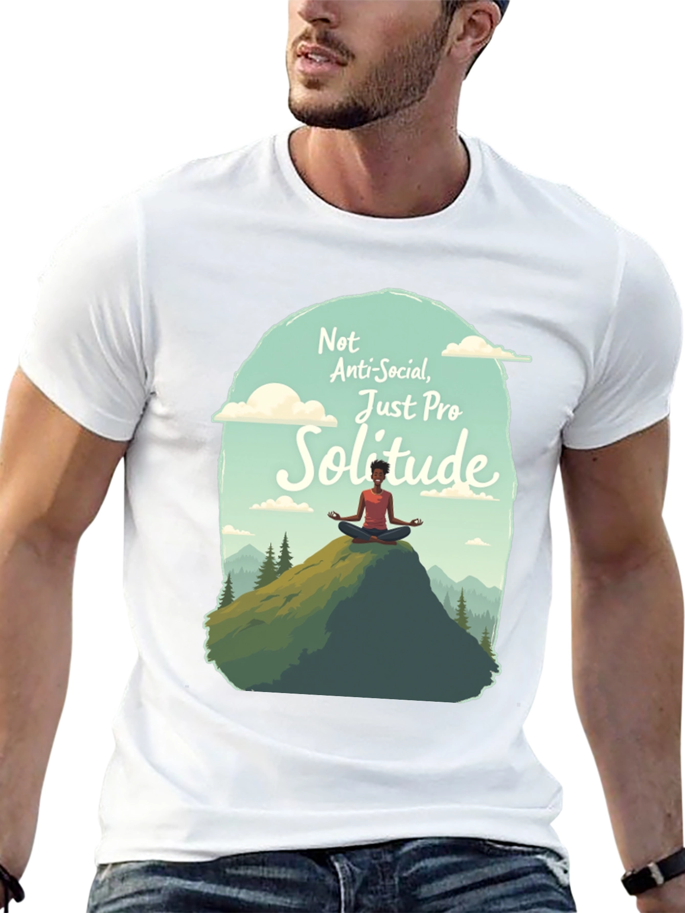Pro Solitude T-Shirt - Anti-Social Graphic Tee