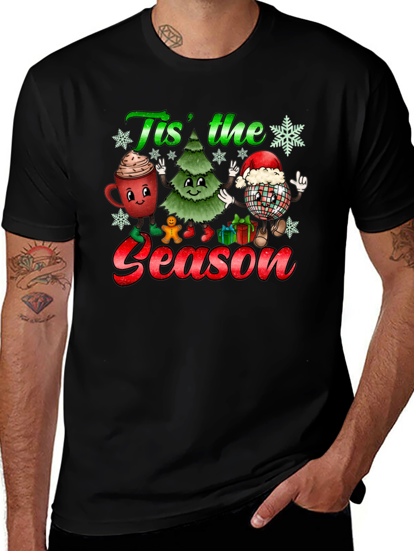Tis The Season Christmas Graphic Tee