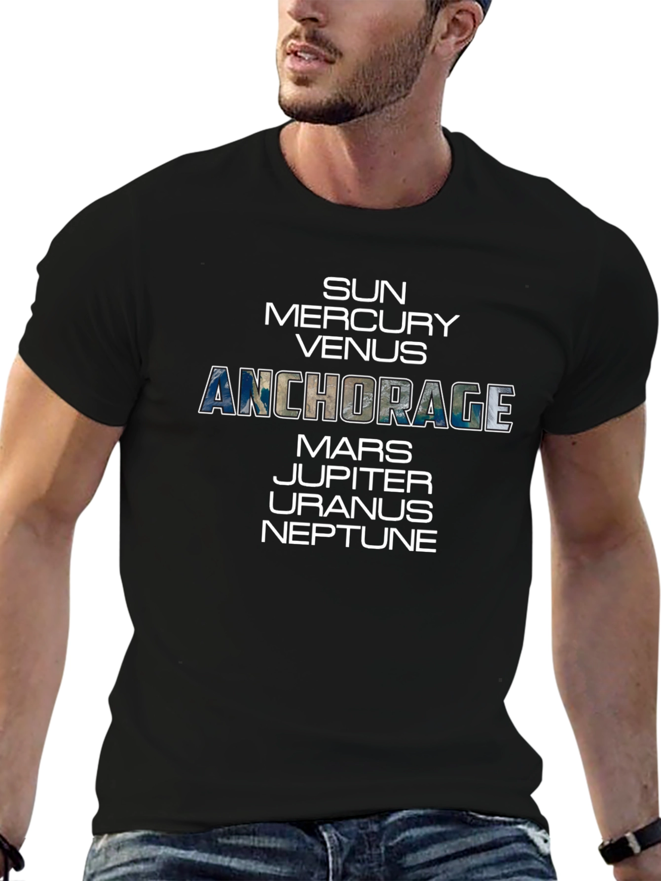 Anchorage Planets Graphic Tee