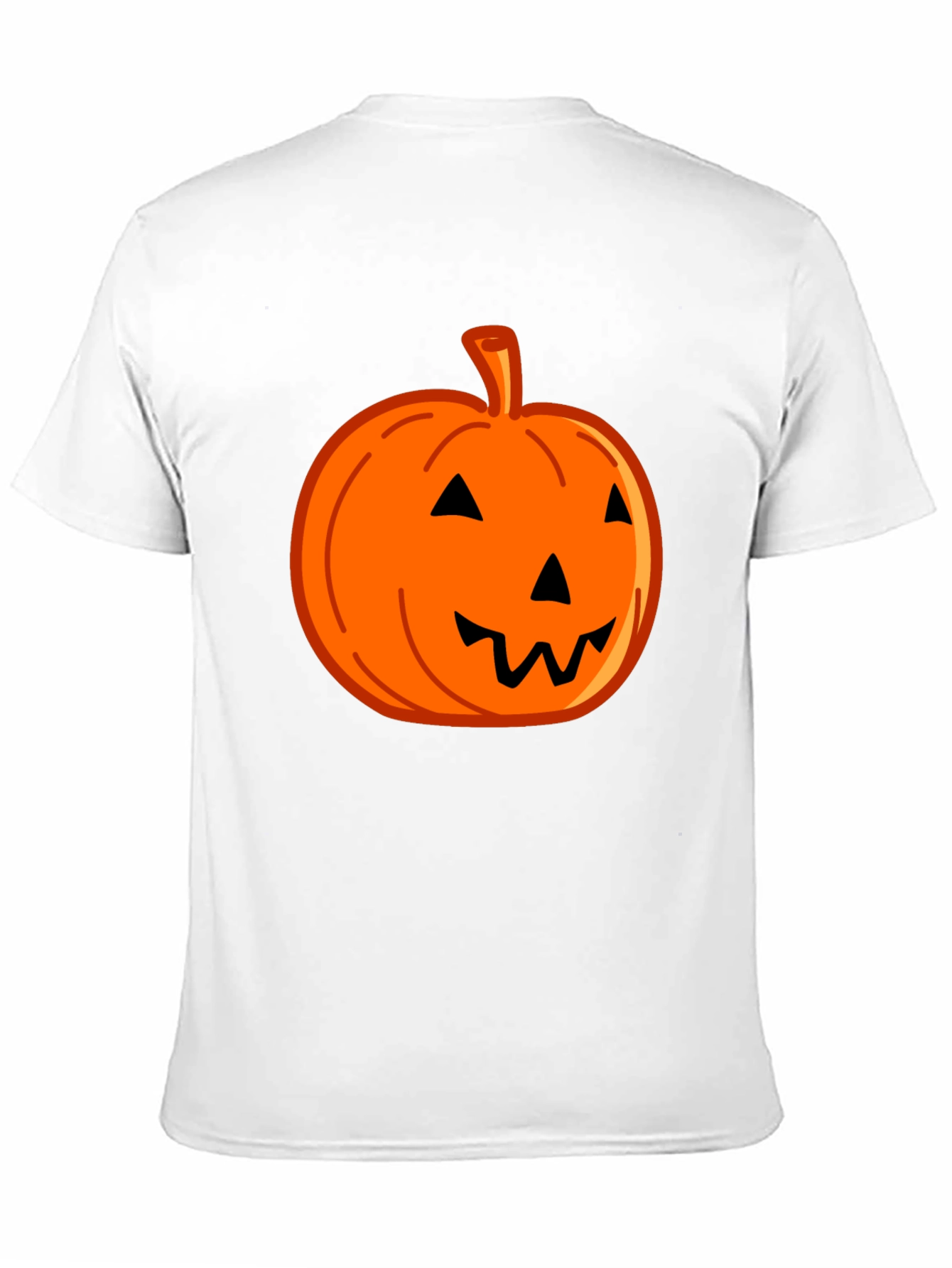 Halloween Pumpkin Graphic Tee - Black