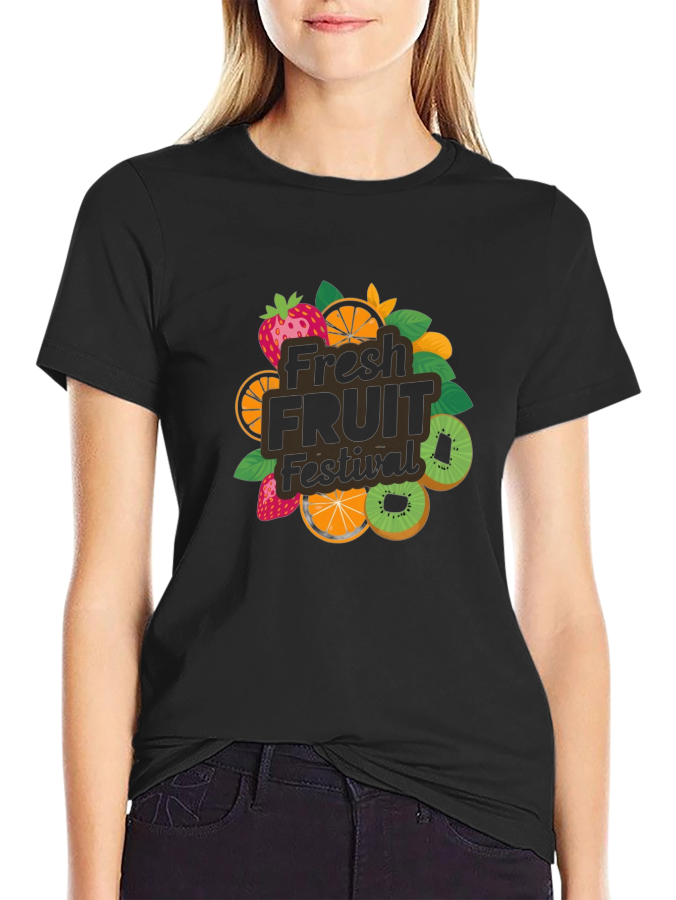 Fresh Fruit Festival Black T-Shirt