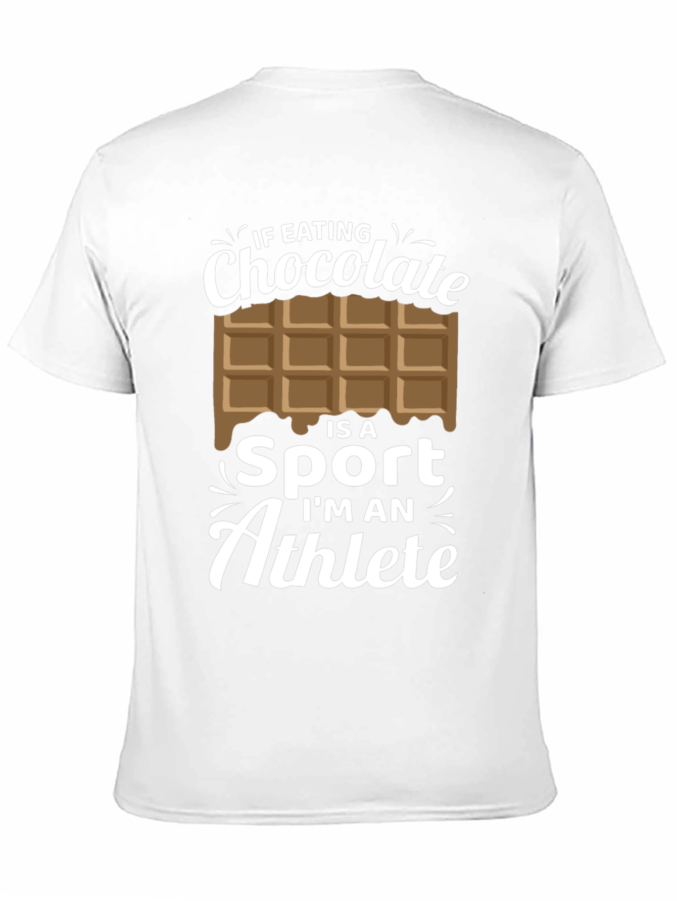 Chocolate Athlete Graphic Tee - Funny Foodie Shirt