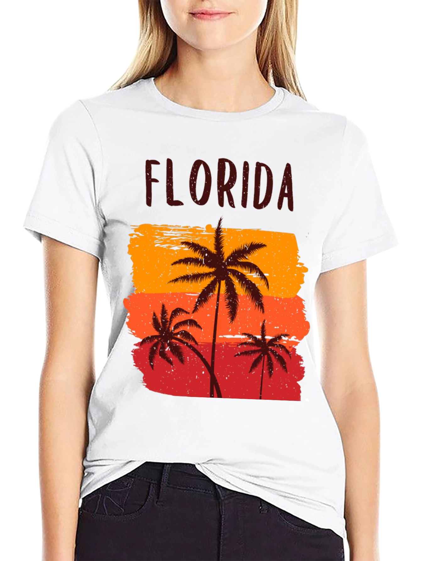 Florida Palm Tree Graphic T-Shirt