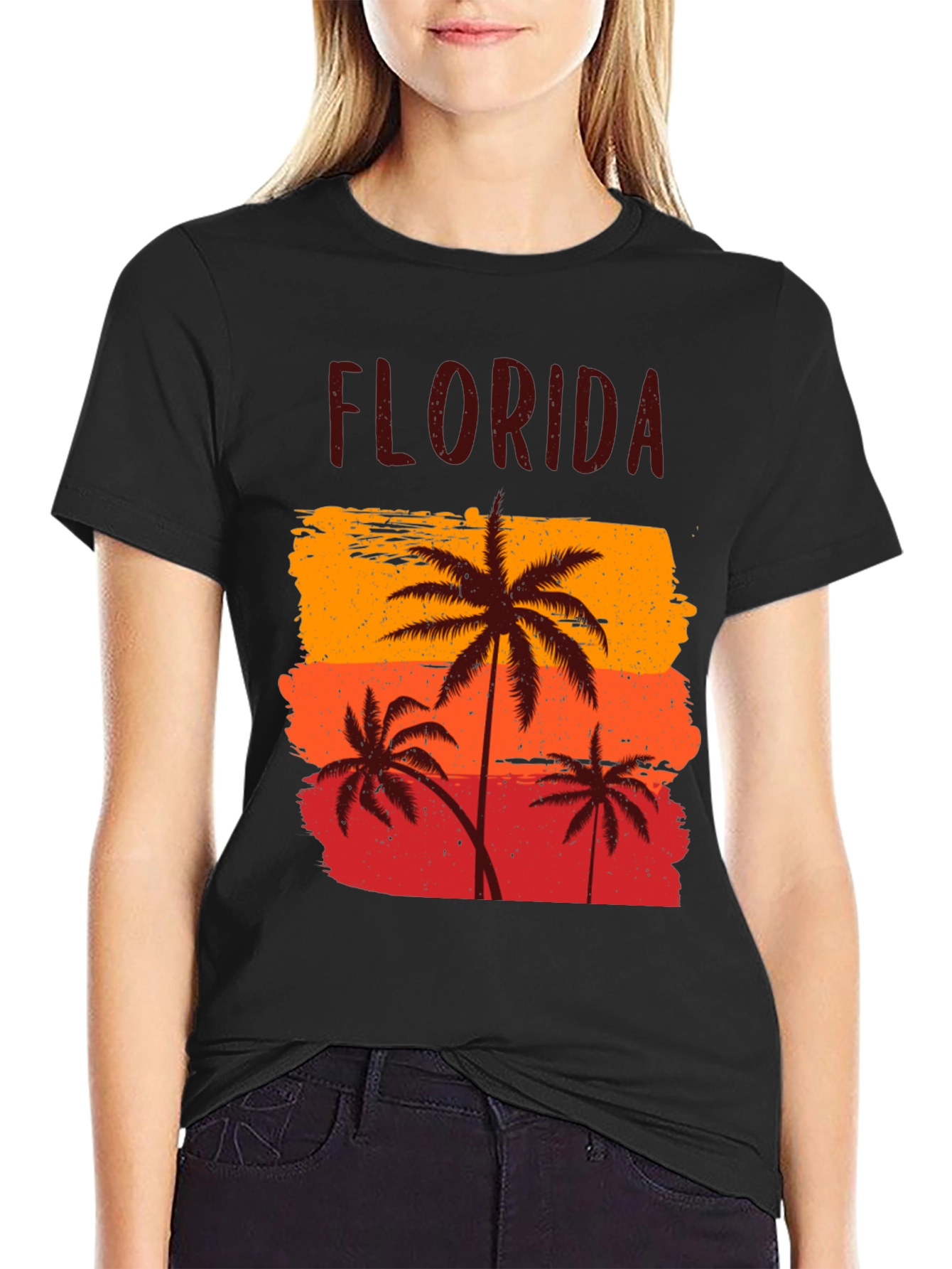 Florida Palm Tree Graphic T-Shirt