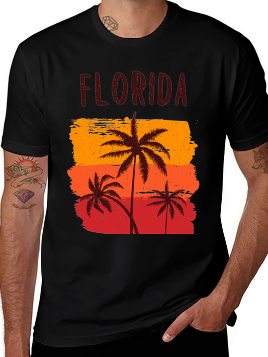 Florida Palm Tree Graphic T-Shirt