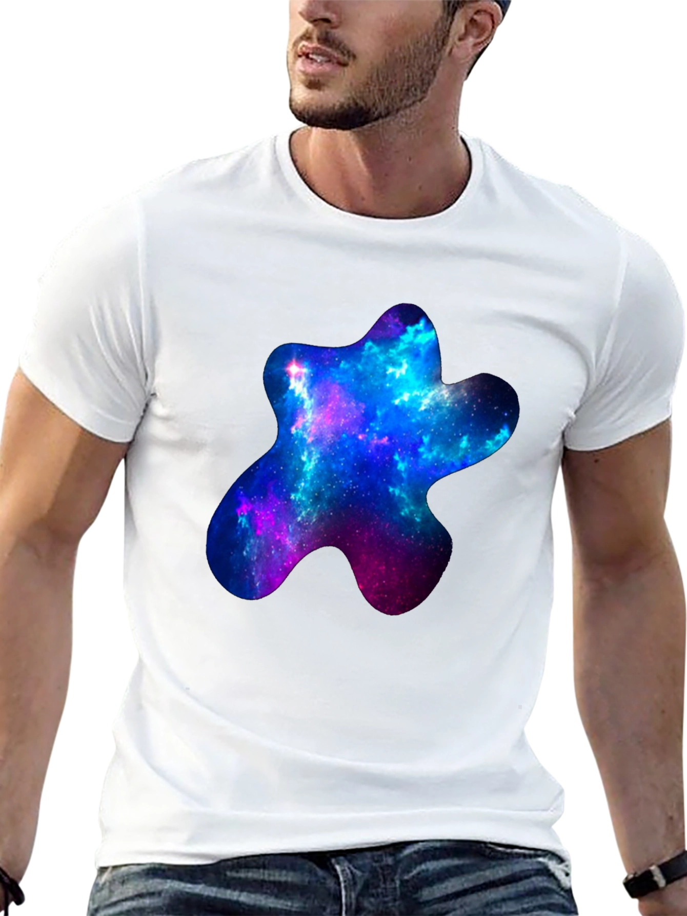 Galaxy Star Graphic Black T-Shirt