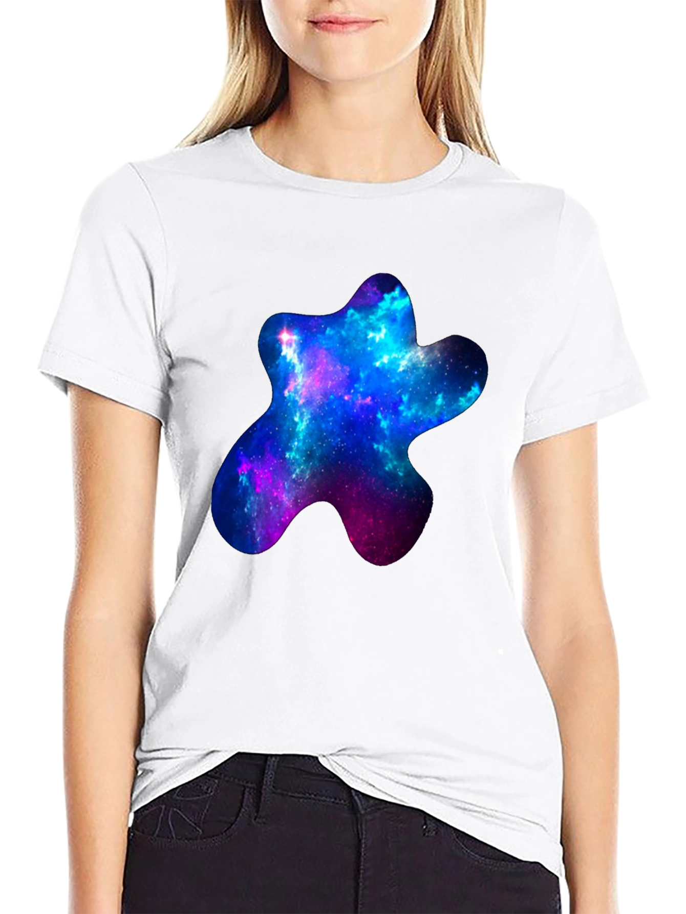 Galaxy Star Graphic Black T-Shirt
