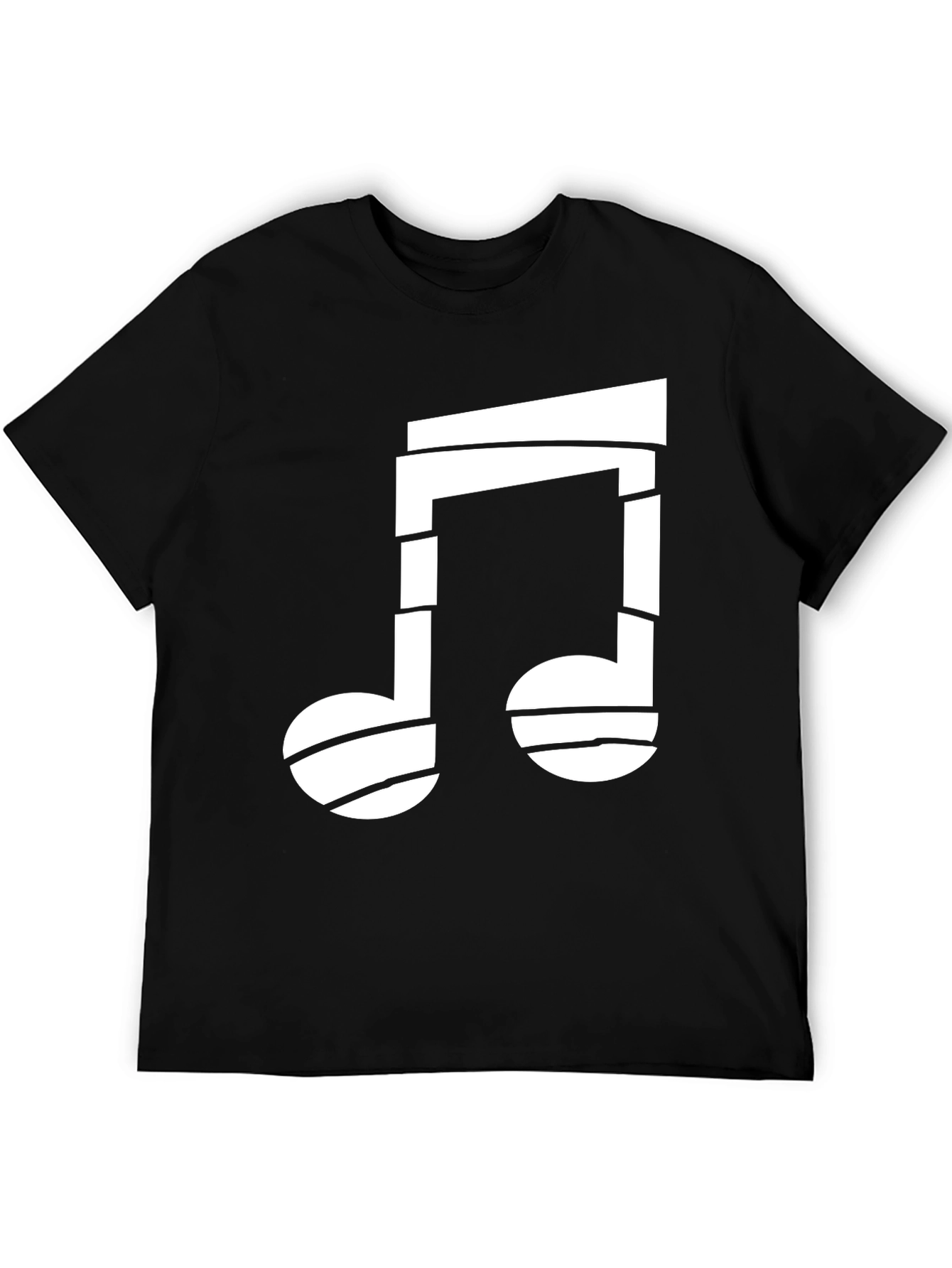 Abstract Music Note Graphic T-Shirt
